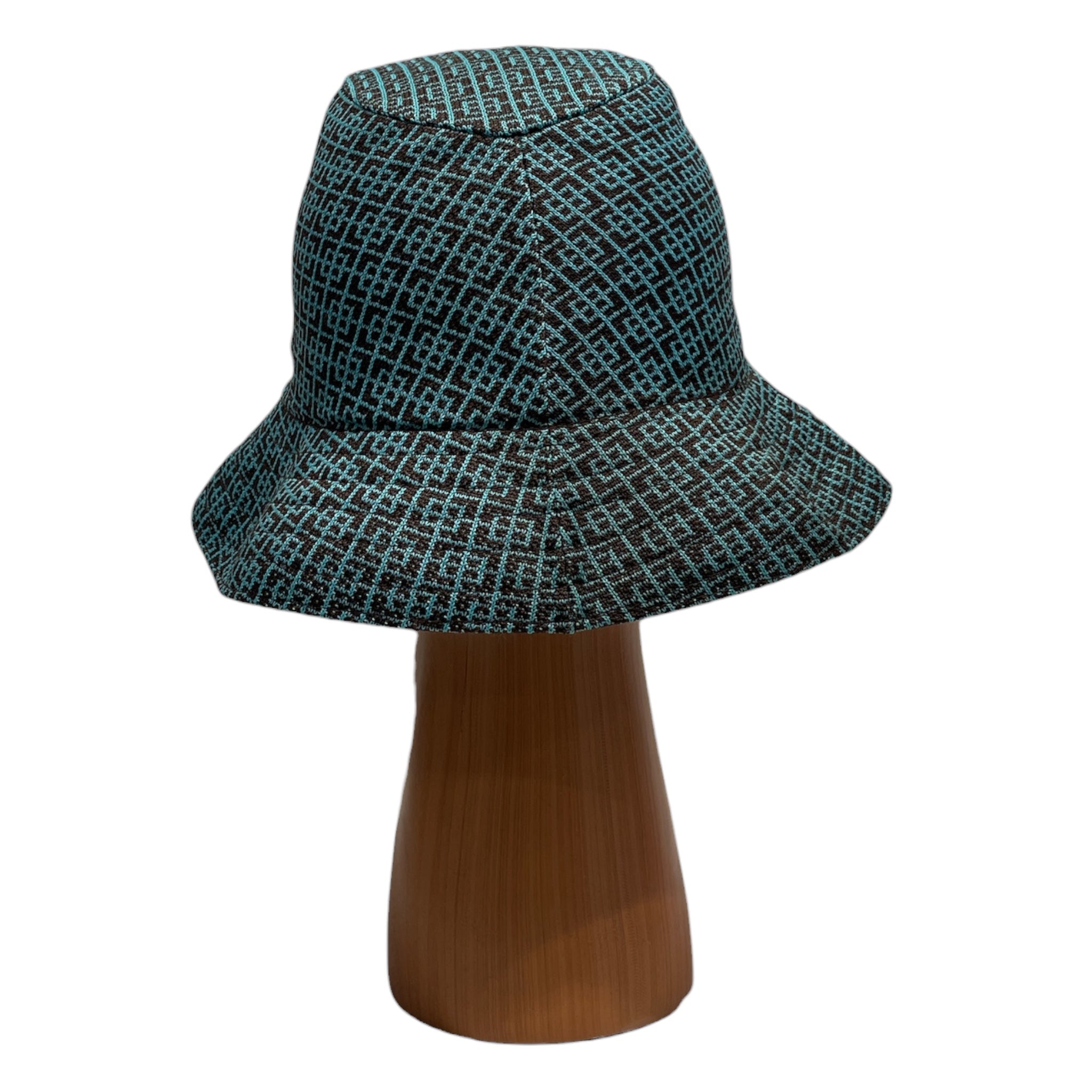 KANGOL/Bucket Hat/M/Plaid/Cotton/BLU/M's/Blue Square Pattern view 2