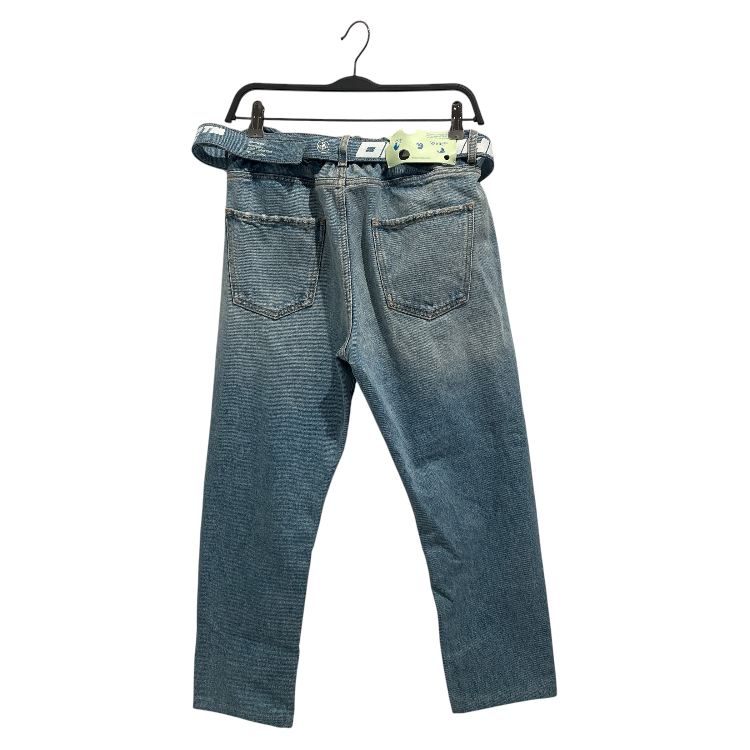 OFF-WHITE/Skinny Pants/30/Cotton/IDG/COBALT BLUE/WHITE view 2