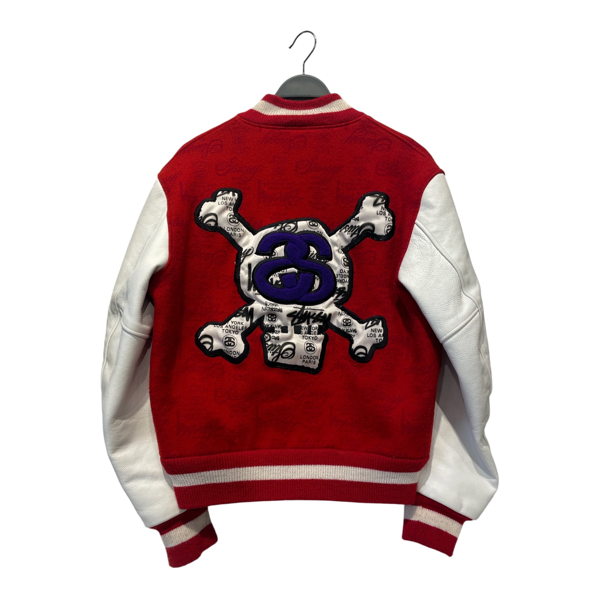STUSSY/Baseball Jkt/M/Wool/RED/2006 25TH ANNIVERSARY VARSITY view 2