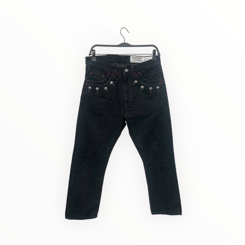 NEIGHBORHOOD/Straight Pants/Black/