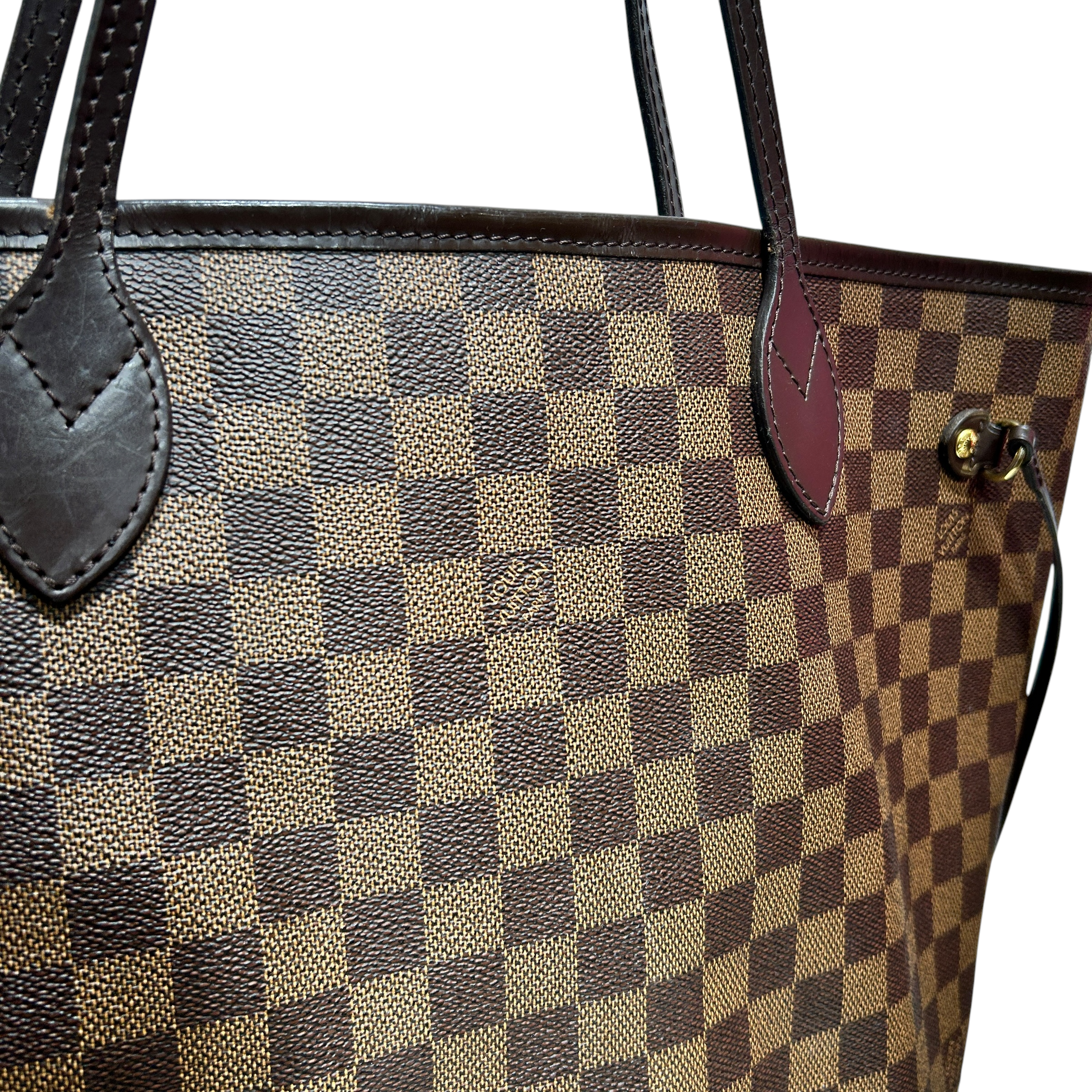 LOUIS VUITTON/Tote Bag/All Over Print/Leather/BRW/Damier Ebene Tote view 4