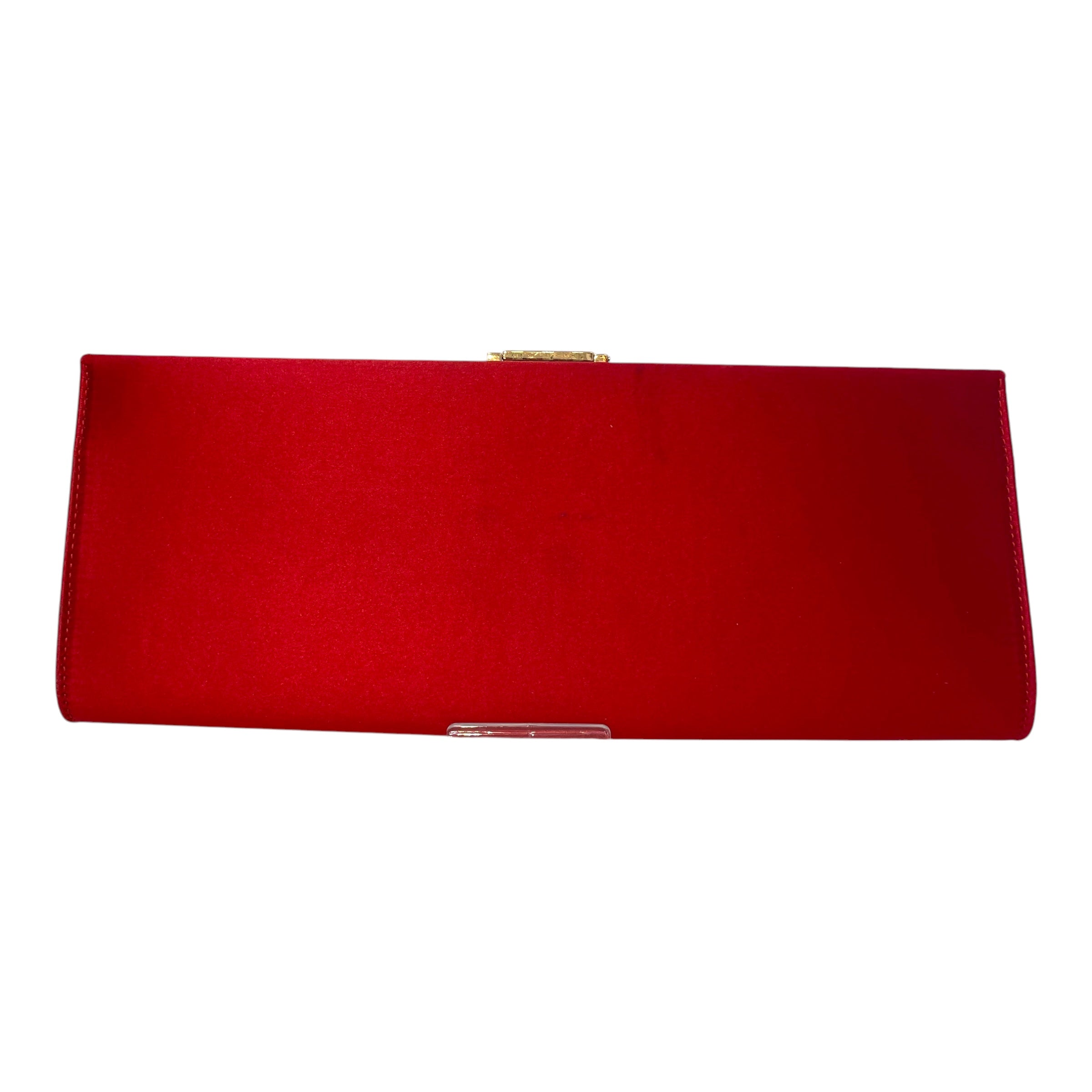 Salvatore Ferragamo/Clutch Bag/Silk/RED/Gold Tone Gancini view 2