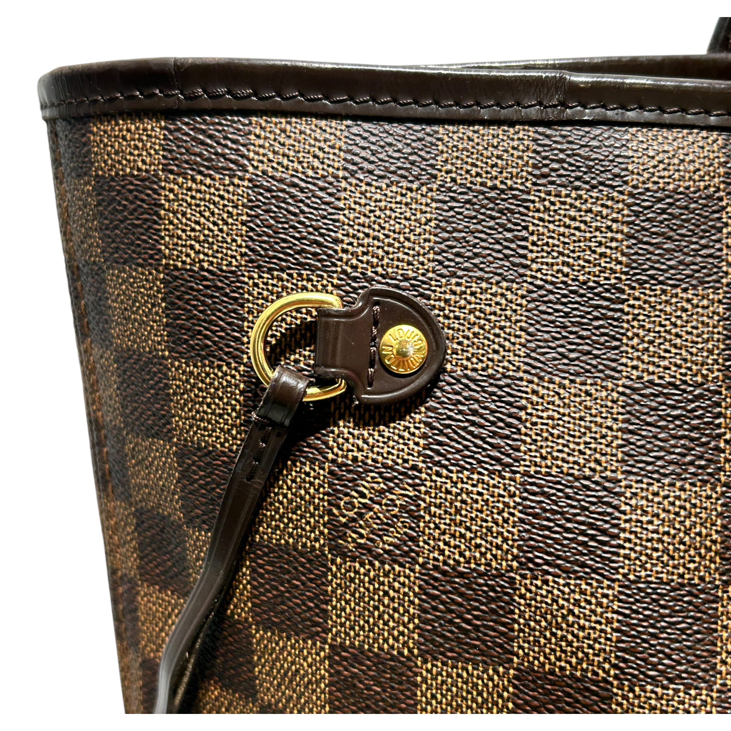 LOUIS VUITTON/Tote Bag/All Over Print/Leather/BRW/Damier Ebene Tote view 3