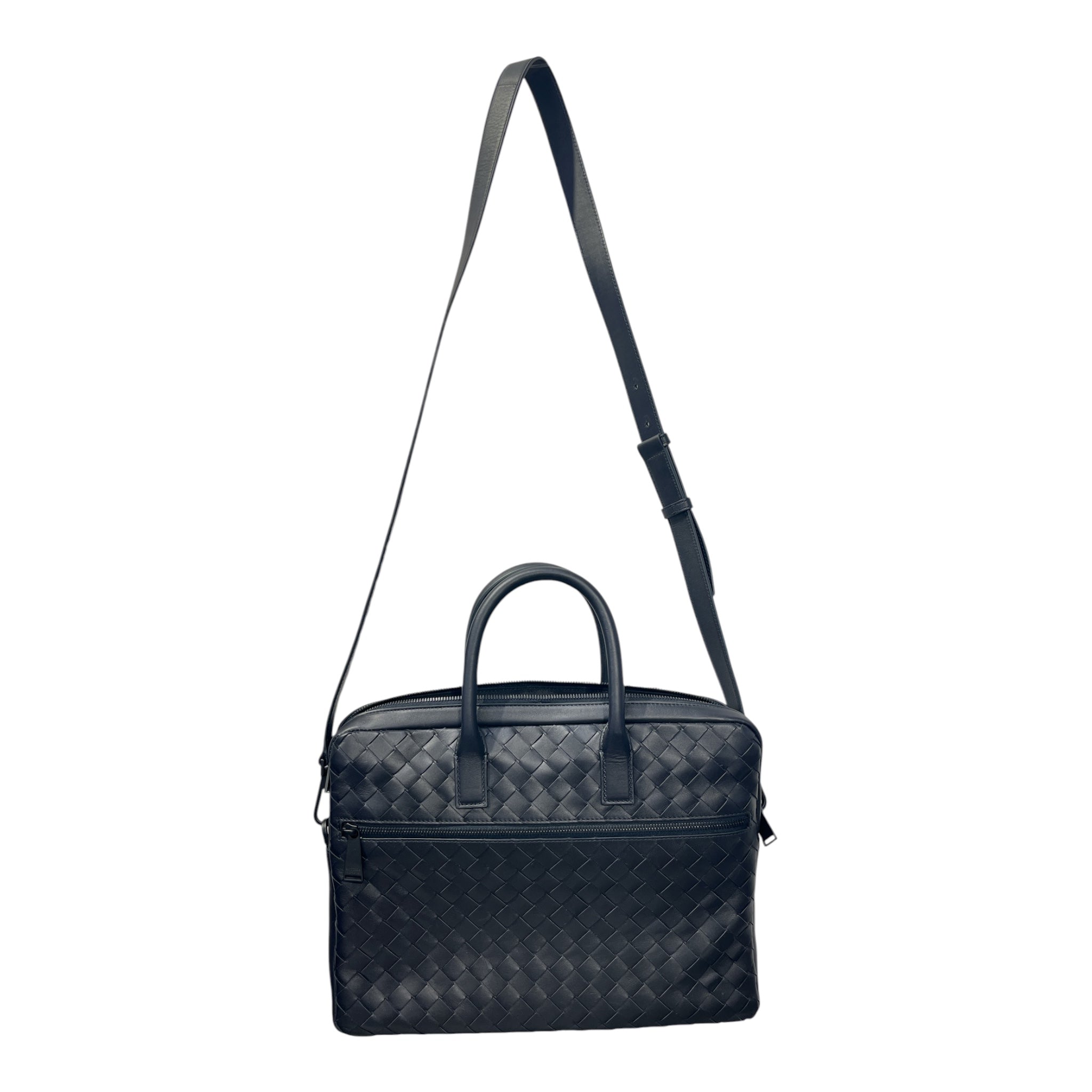 BOTTEGA VENETA/Bag/Leather/BLK/WOVEN - BRIEFCASE SHAPE view 1