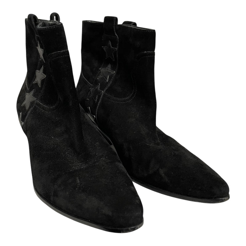 SAINT LAURENT/Boots/EU 40/Suede/BLK/STARS