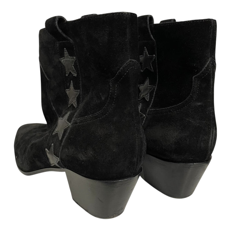 SAINT LAURENT/Boots/EU 40/Suede/BLK/STARS