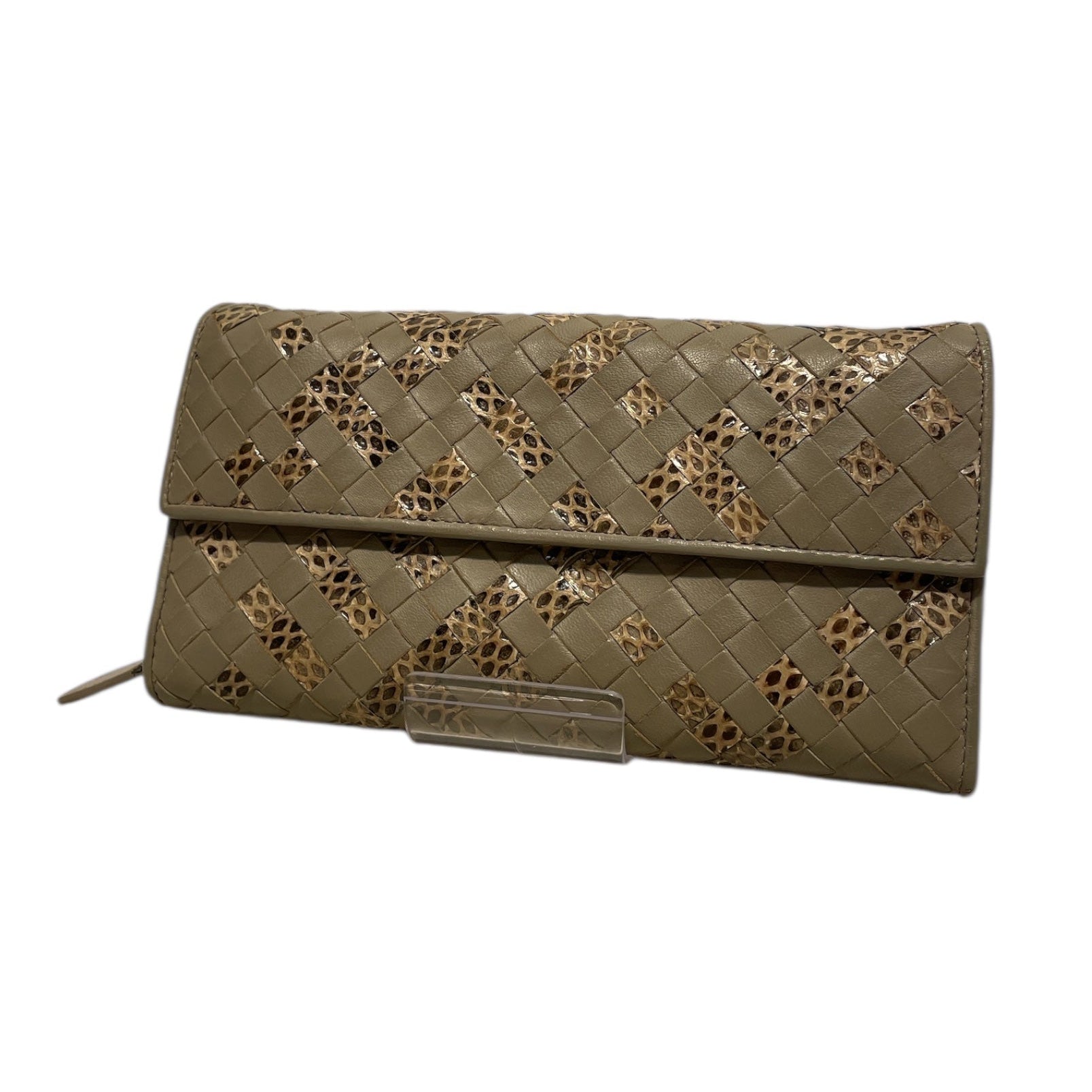 BOTTEGA VENETA/Long Wallet/Leather/GRY/B01800310S view 1