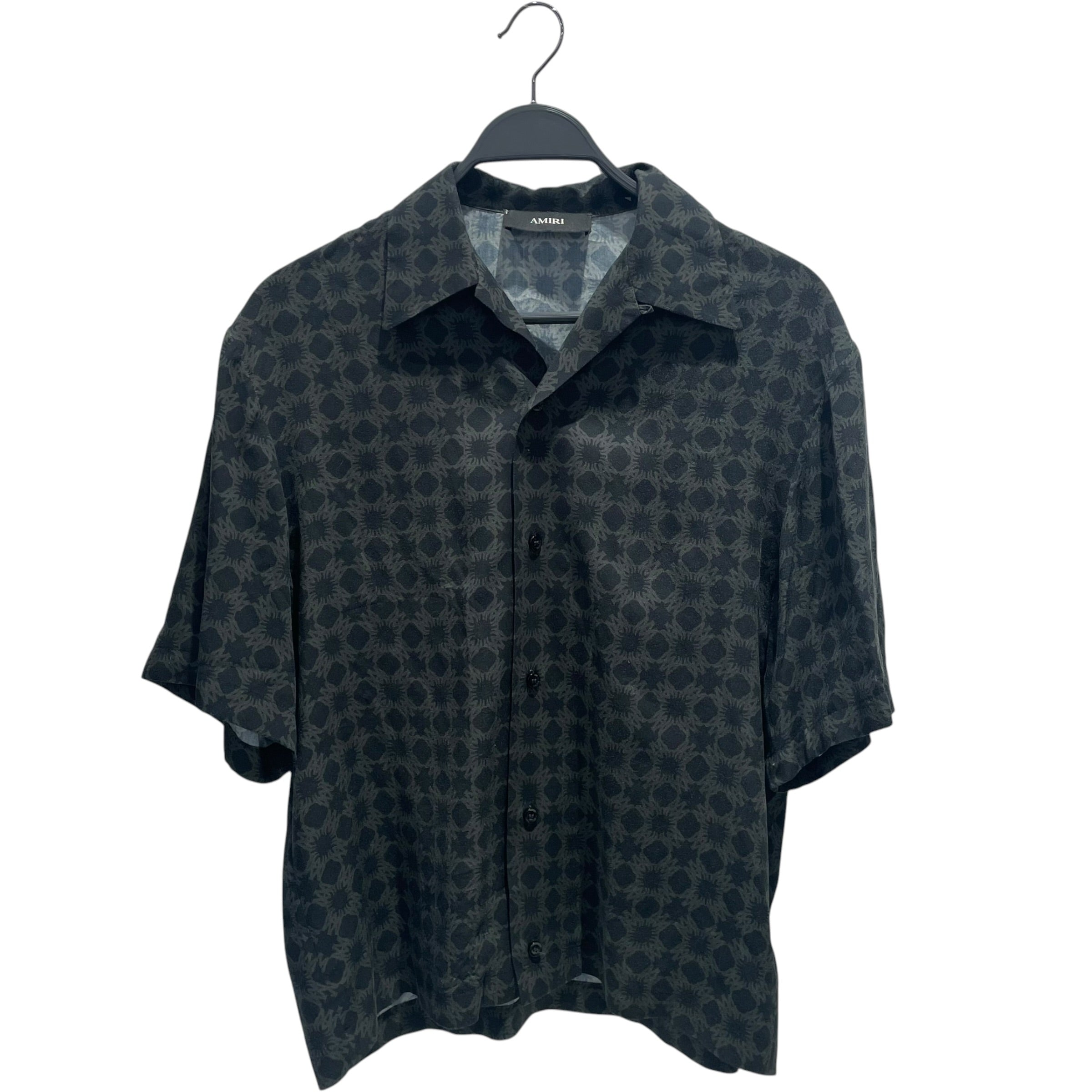 AMIRI/SS Shirt/S/BLK/All Over Print/MA QUAD BOWLING SHIRT view 1