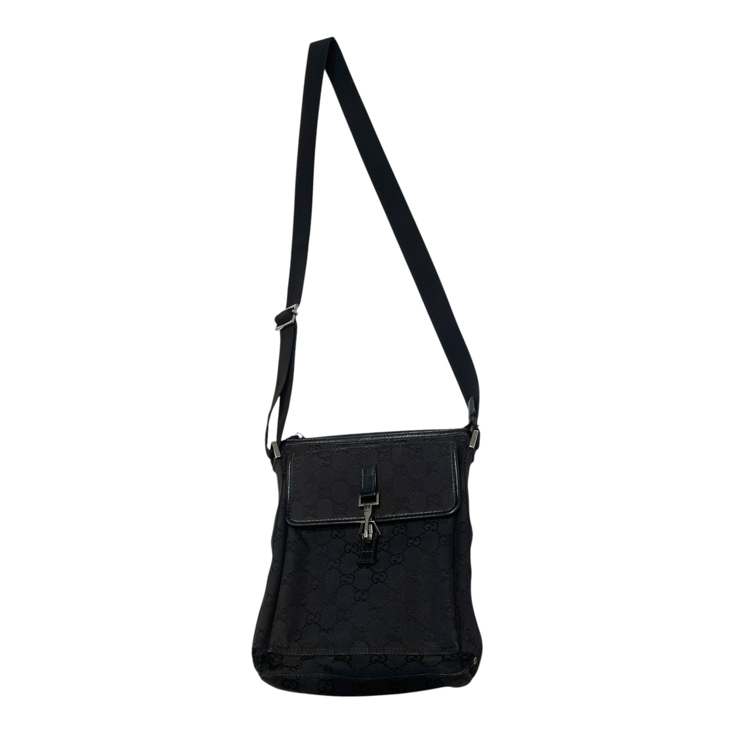 GUCCI/Cross Body Bag/Cotton/BLK/GG Monogram Jackie Bag view 1