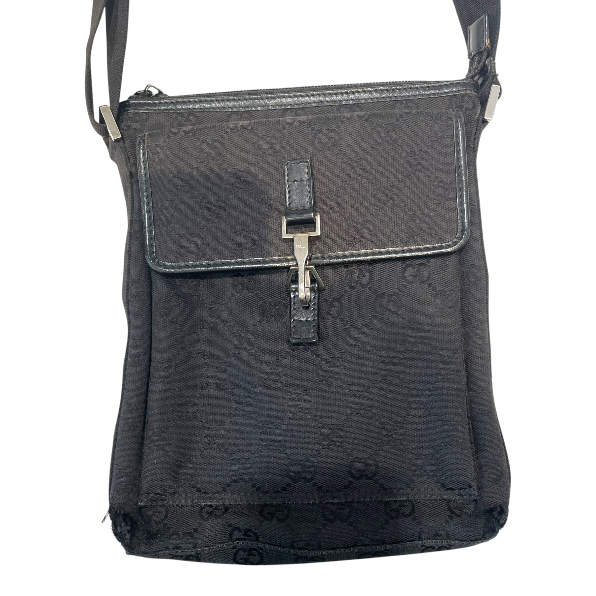 GUCCI/Cross Body Bag/Cotton/BLK/GG Monogram Jackie Bag view 2