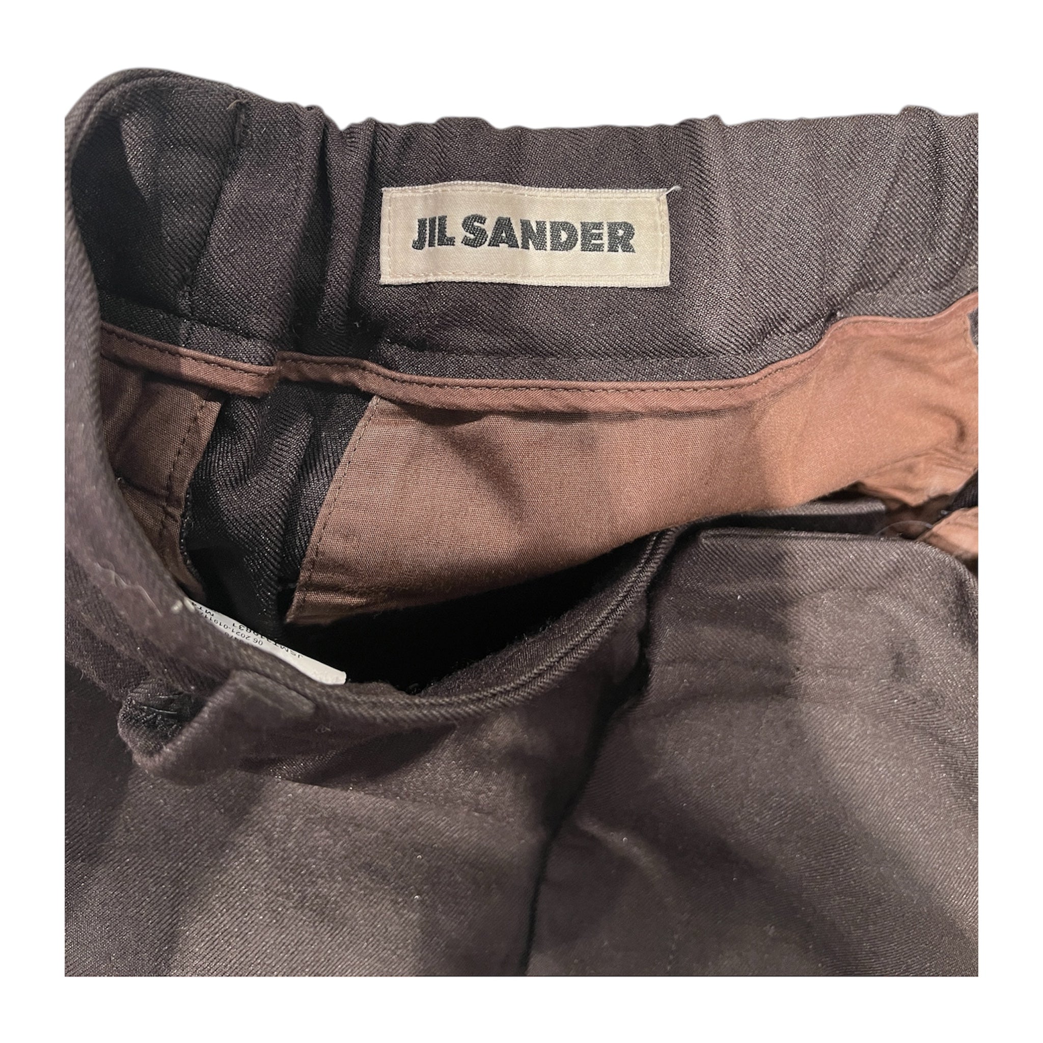 JIL SANDER/Slacks/46/Wool/BRW/SLIGHT CROP SLACKS view 3