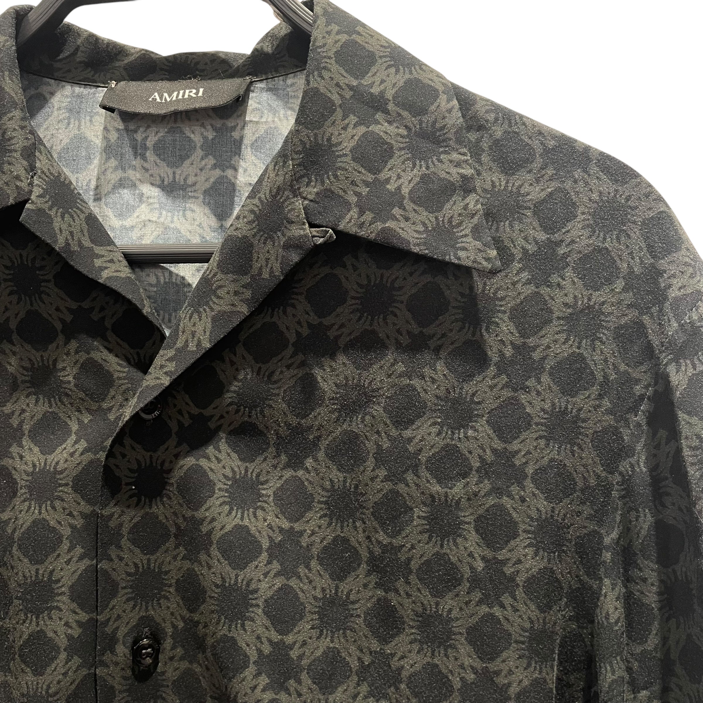 AMIRI/SS Shirt/S/BLK/All Over Print/MA QUAD BOWLING SHIRT view 6