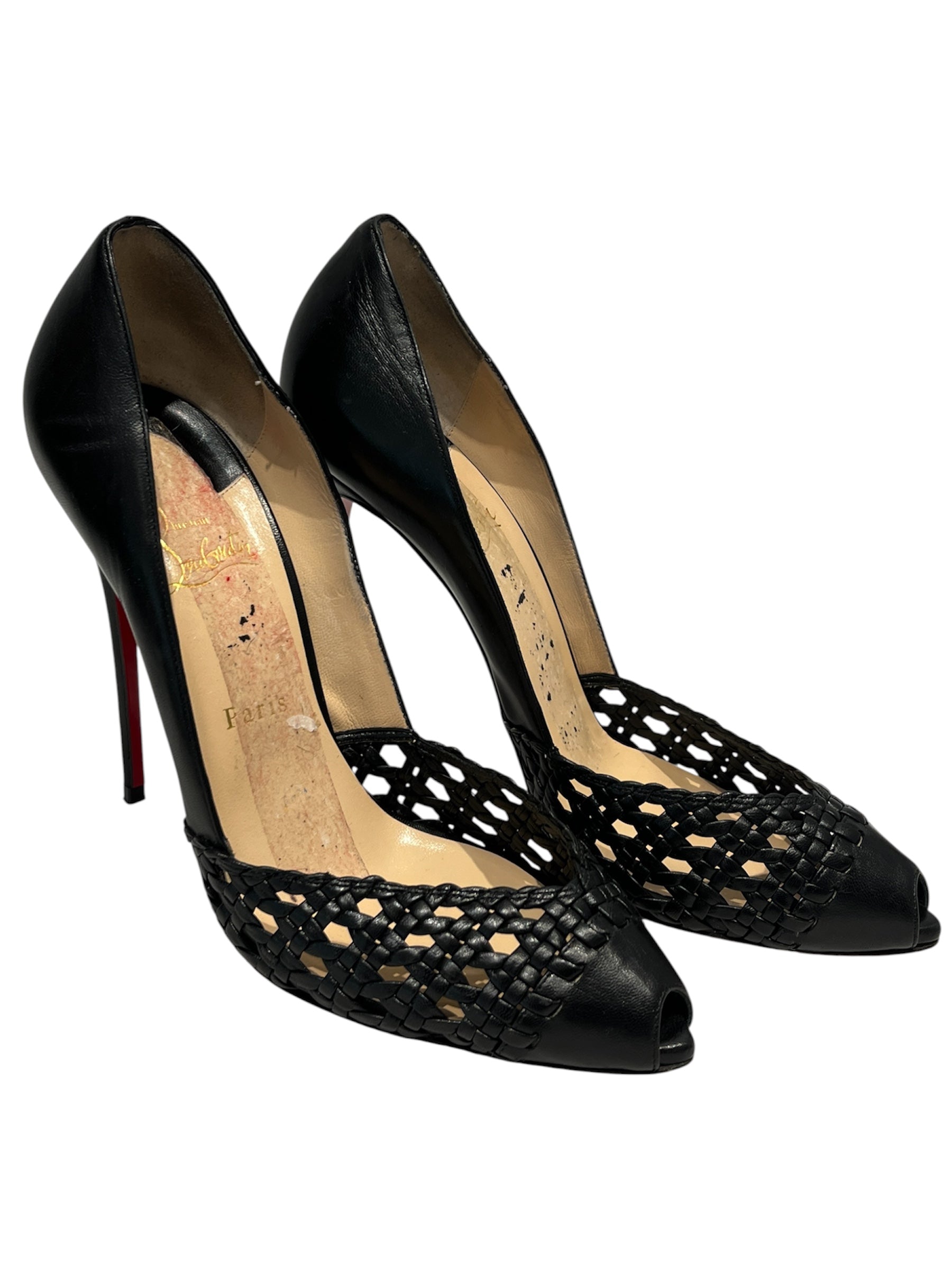 Christian Louboutin/Heels/US 10.5/Leather/BLK/ALTRESSA PUMP view 1