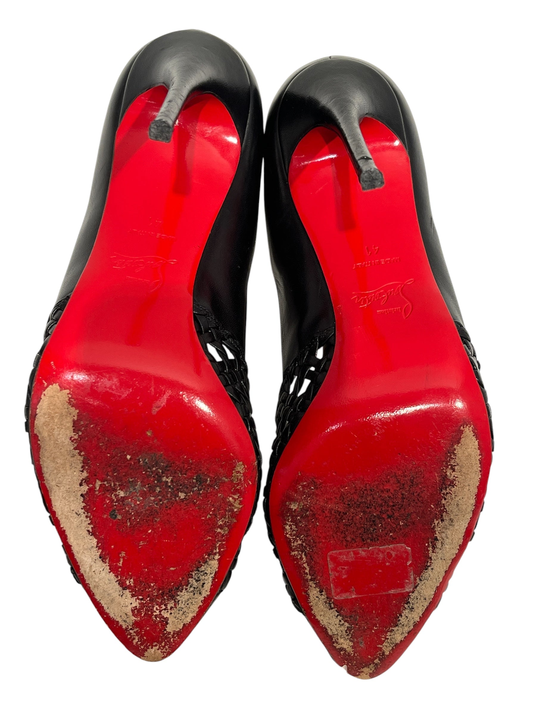 Christian Louboutin/Heels/US 10.5/Leather/BLK/ALTRESSA PUMP view 3