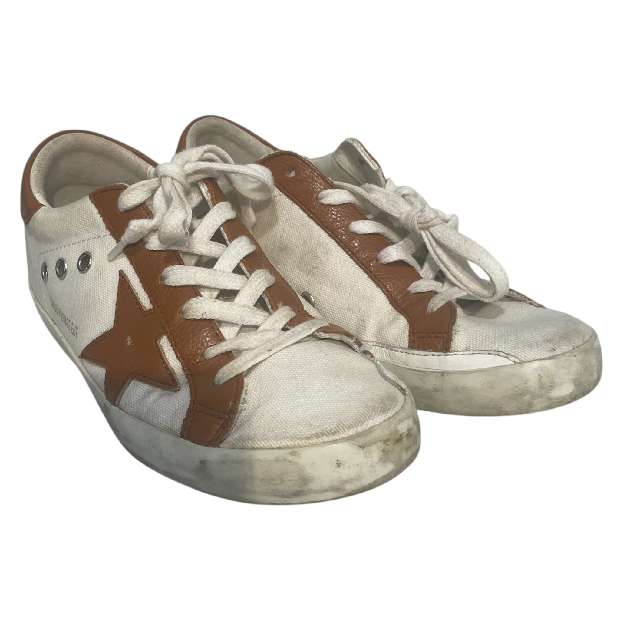 GOLDEN GOOSE/Low-Sneakers/EU 36/Cotton/WHT/Deluxe Superstar view 1