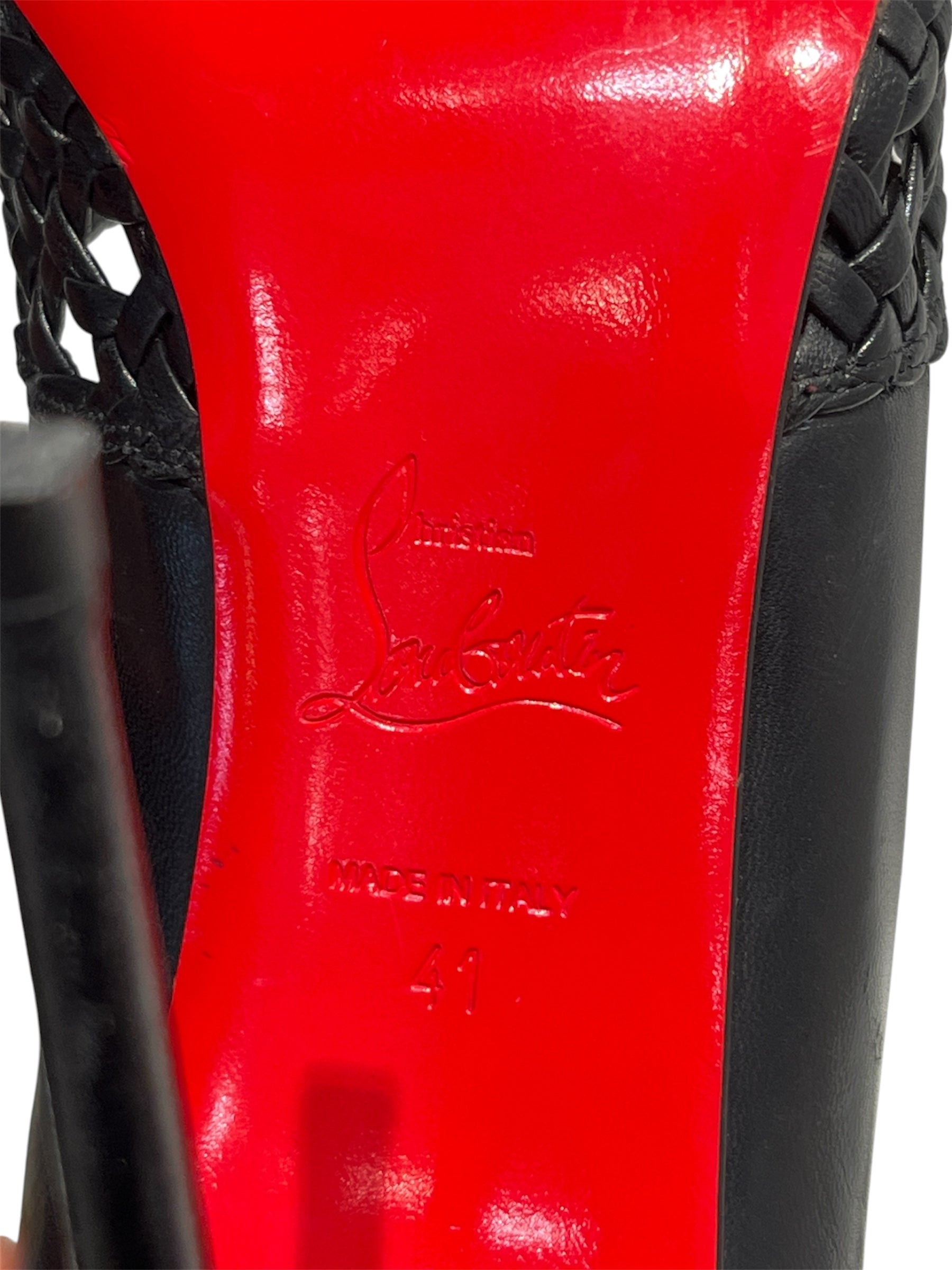 Christian Louboutin/Heels/US 10.5/Leather/BLK/ALTRESSA PUMP view 4