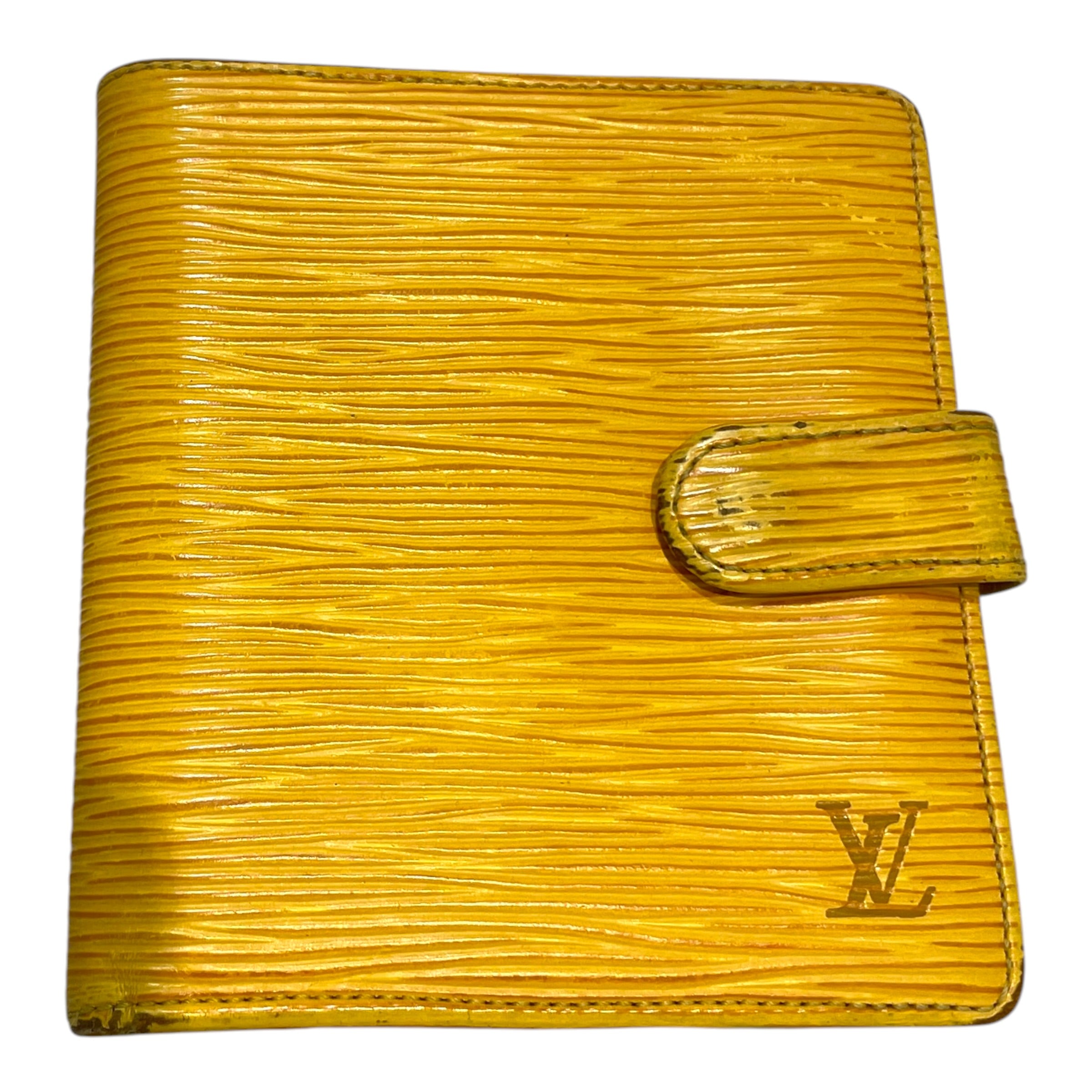 LOUIS VUITTON/Wallet/Monogram/Leather/YEL/Bifold wallet view 1