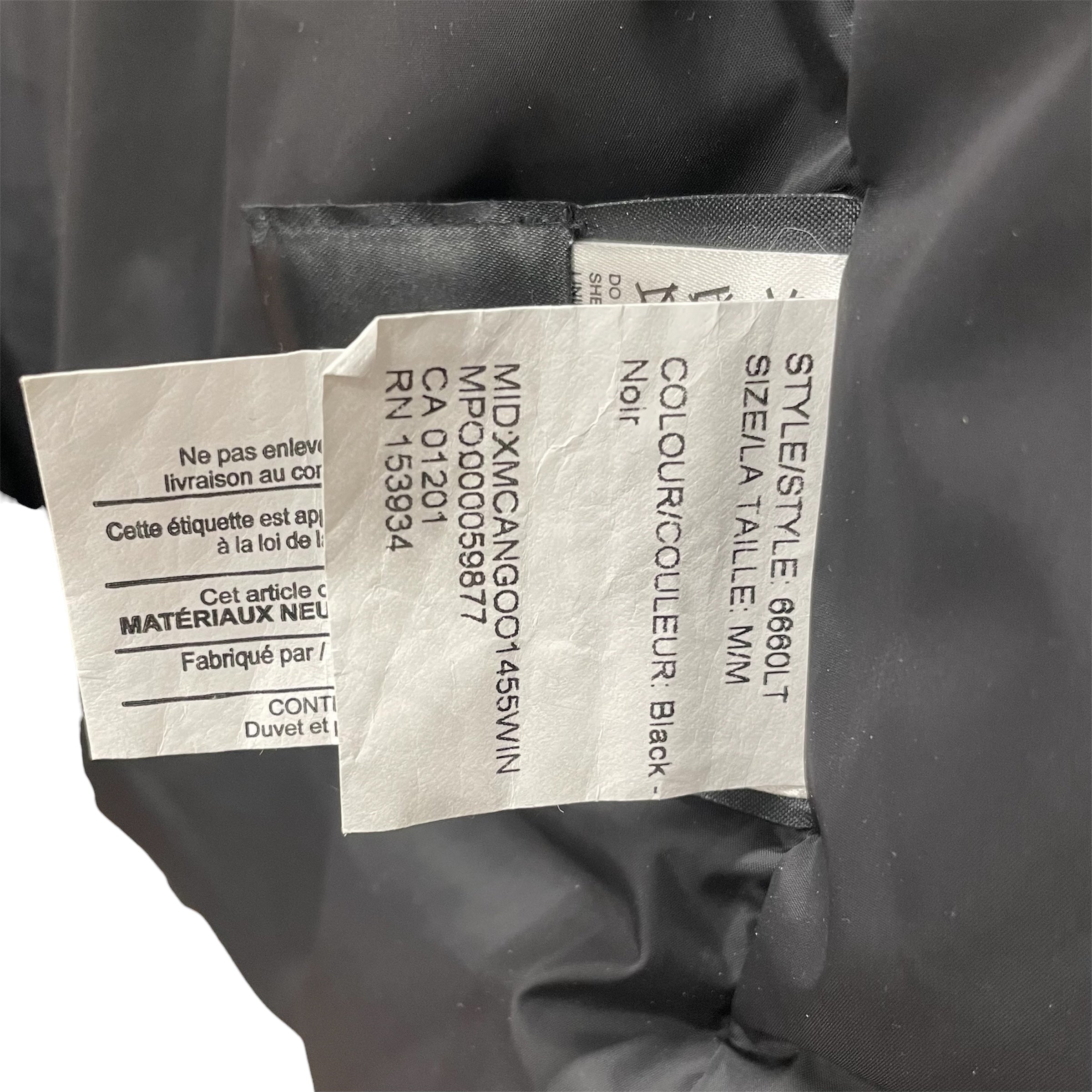CANADA GOOSE/Puffer Jkt/M/Cotton/BLK/6660LT view 5