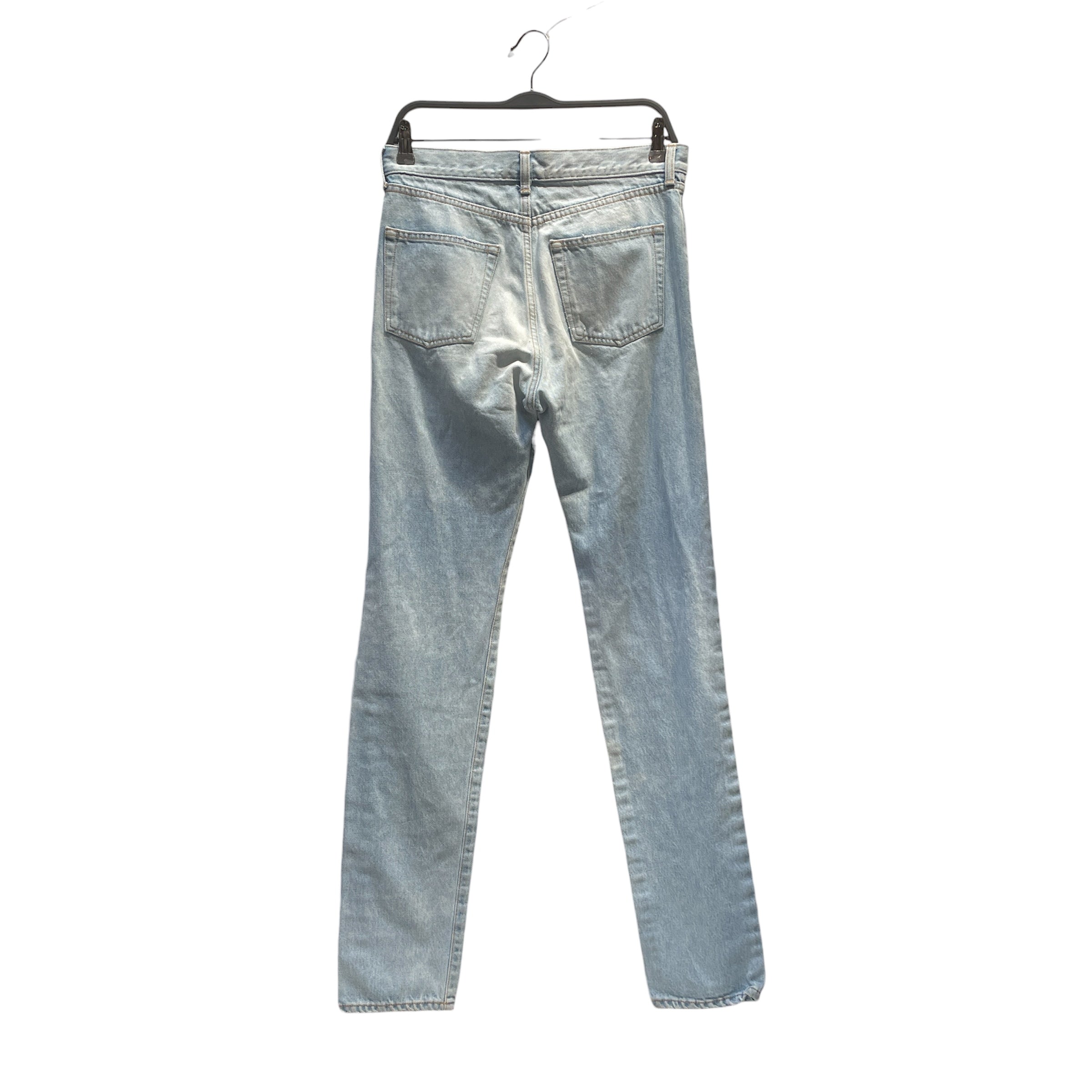 SAINT LAURENT/Straight Pants/29/Denim/BLU/black stiched view 2