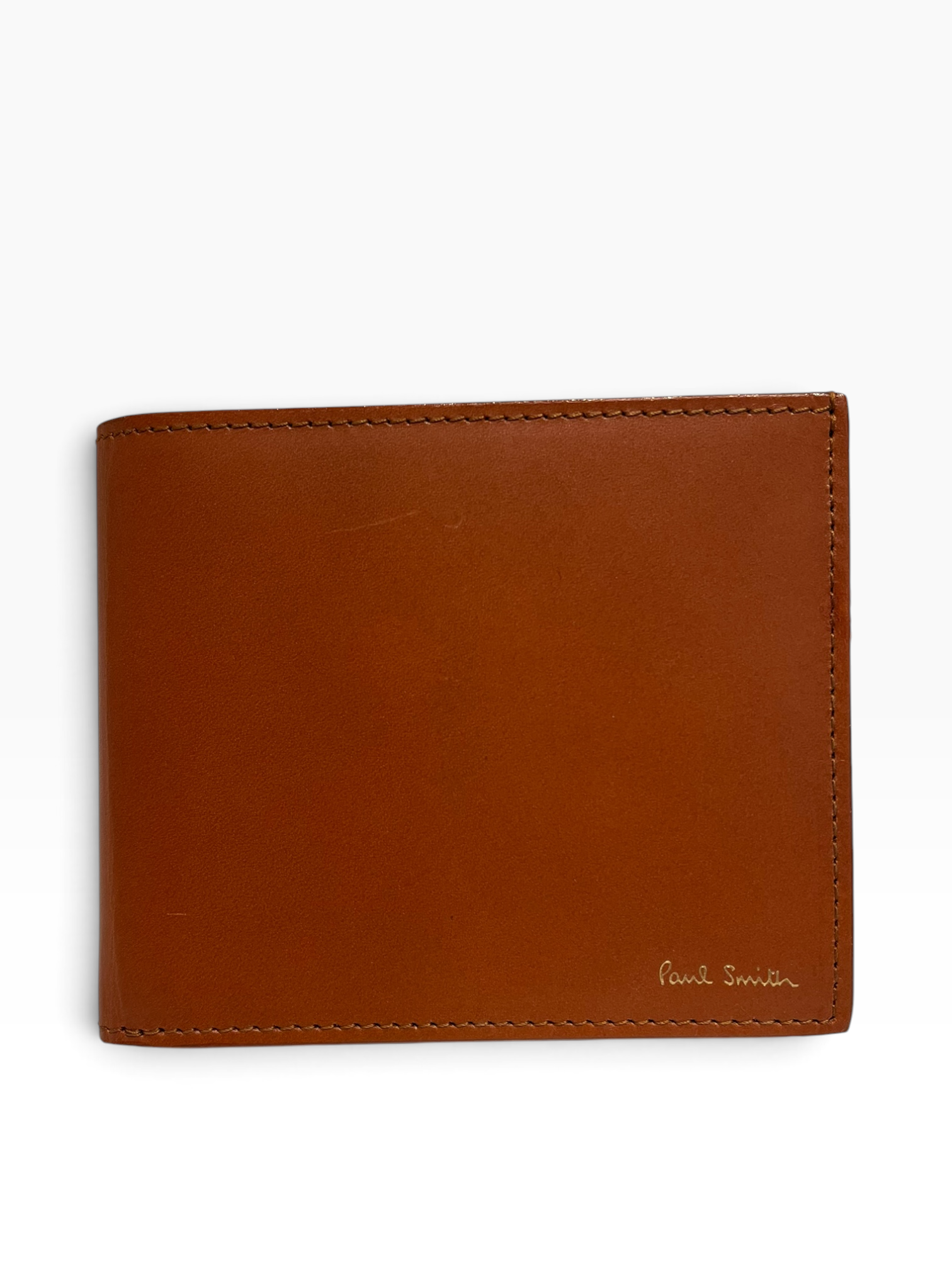 Paul Smith/Bifold Wallet/Leather/CML/M's/Red and Green Border view 1