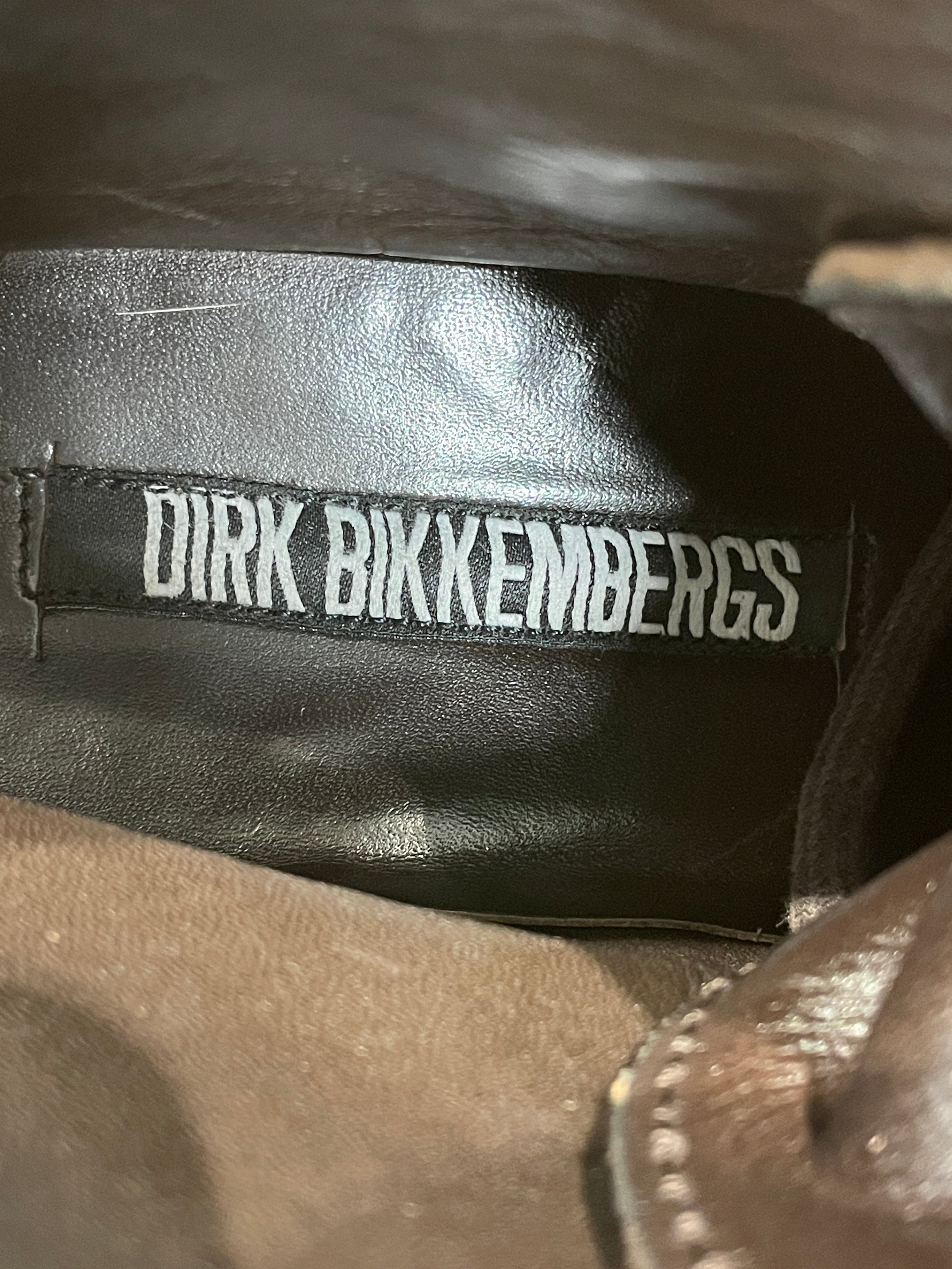 DIRK BIKKEMBERGS/Lace Up Boots/EU 41/Leather/BRW/Heel Clasp view 3