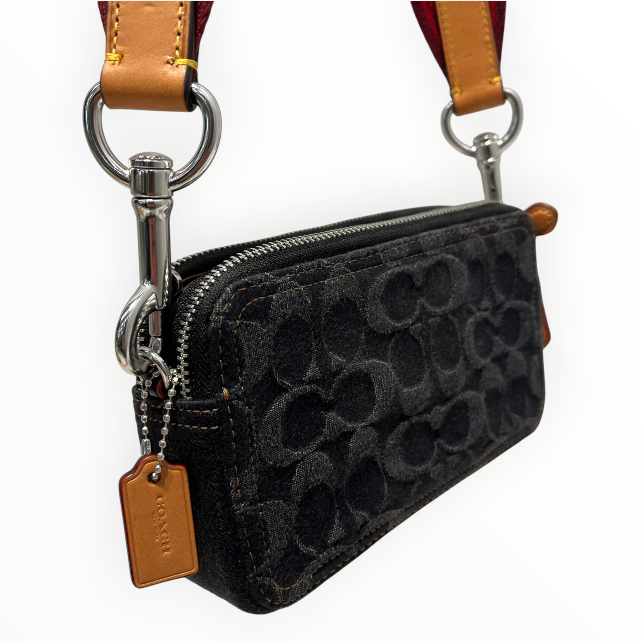 COACH/Cross Body Bag/Monogram/Cotton/BRD/Kira Signature Medium Crssbody view 4