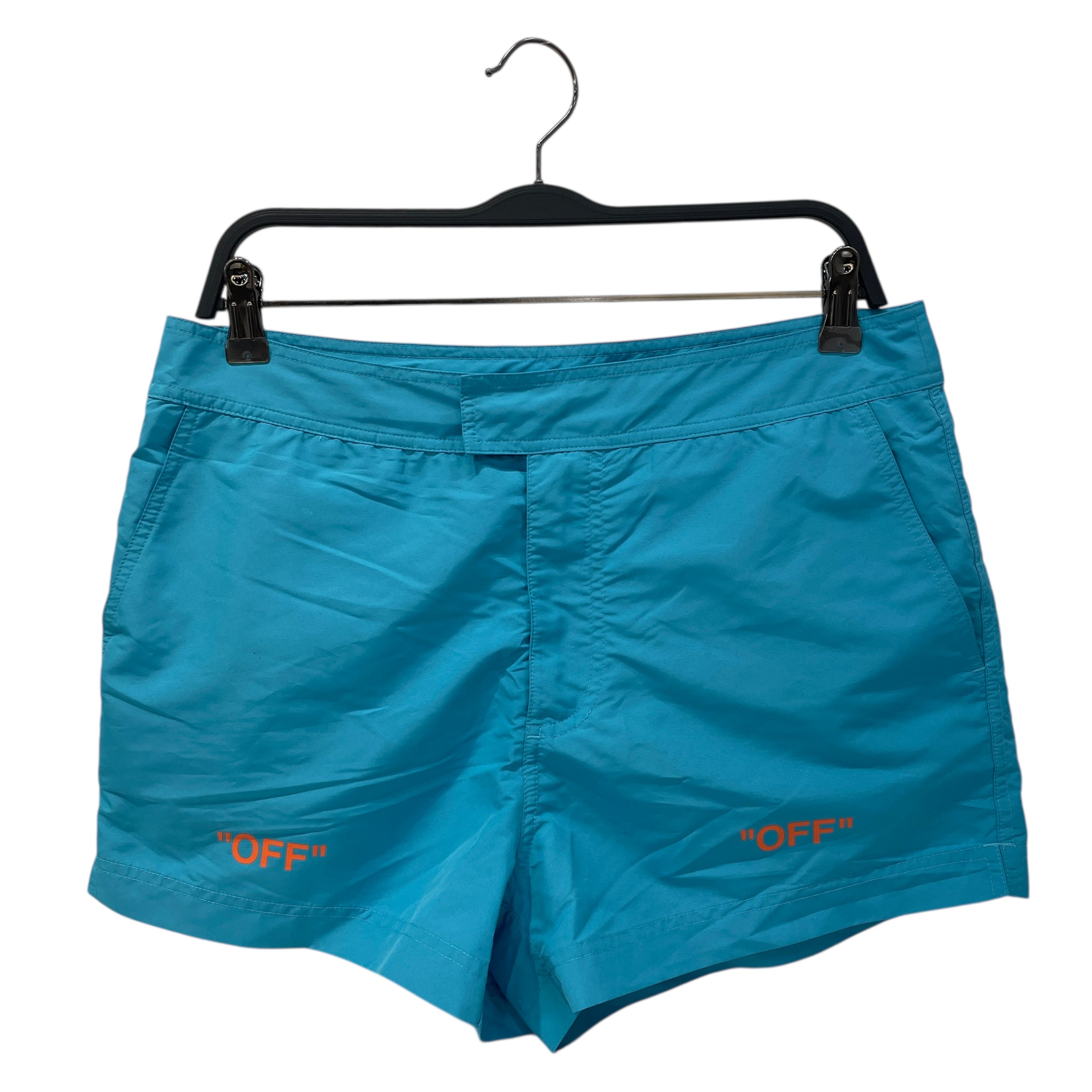 OFF-WHITE/Shorts/S/Nylon/BLU/ view 1