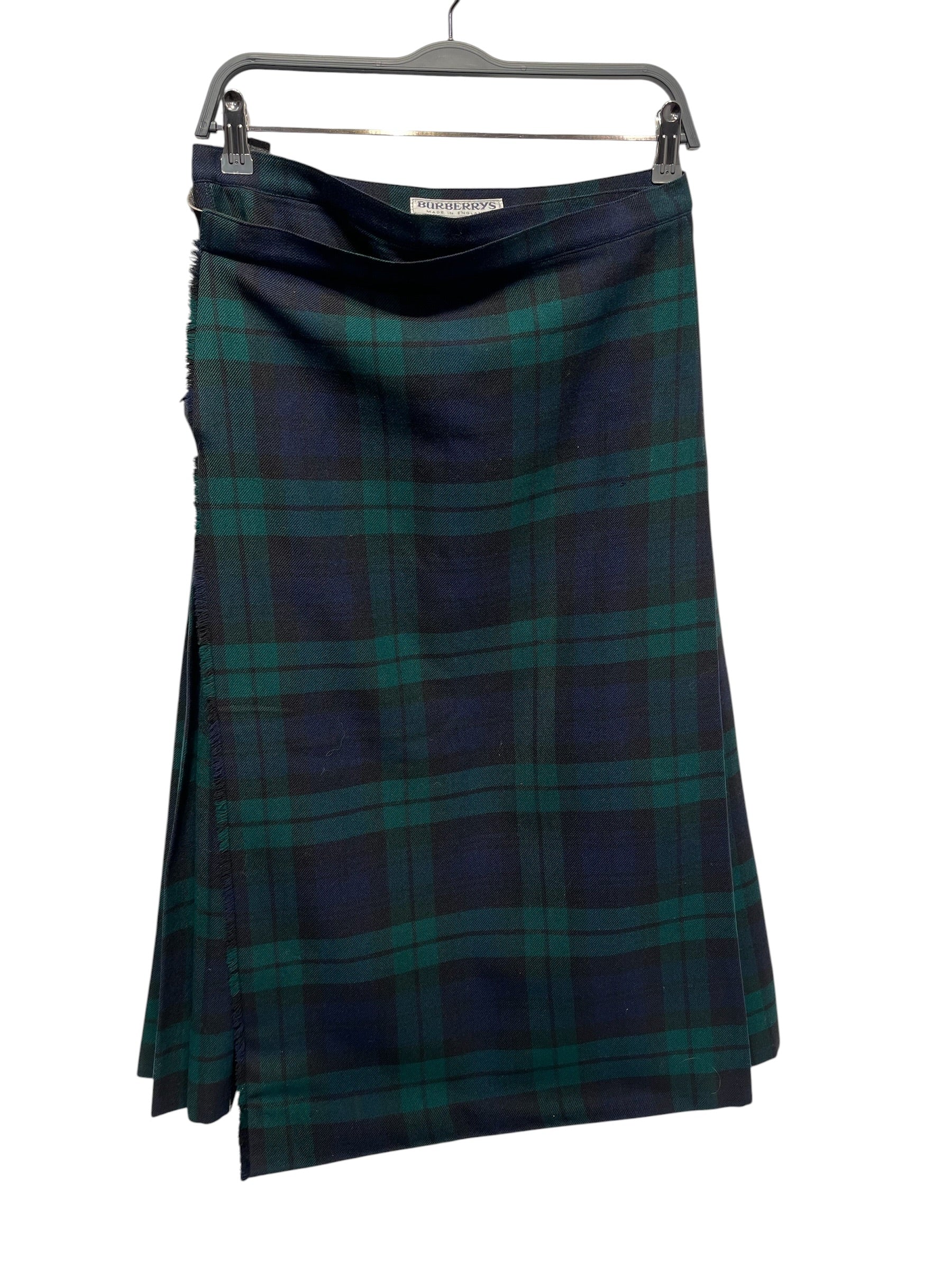 BURBERRYS/Long Skirt/L/Wool/GRN/VINTAGE TARTAN BELTED SKIRT view 1