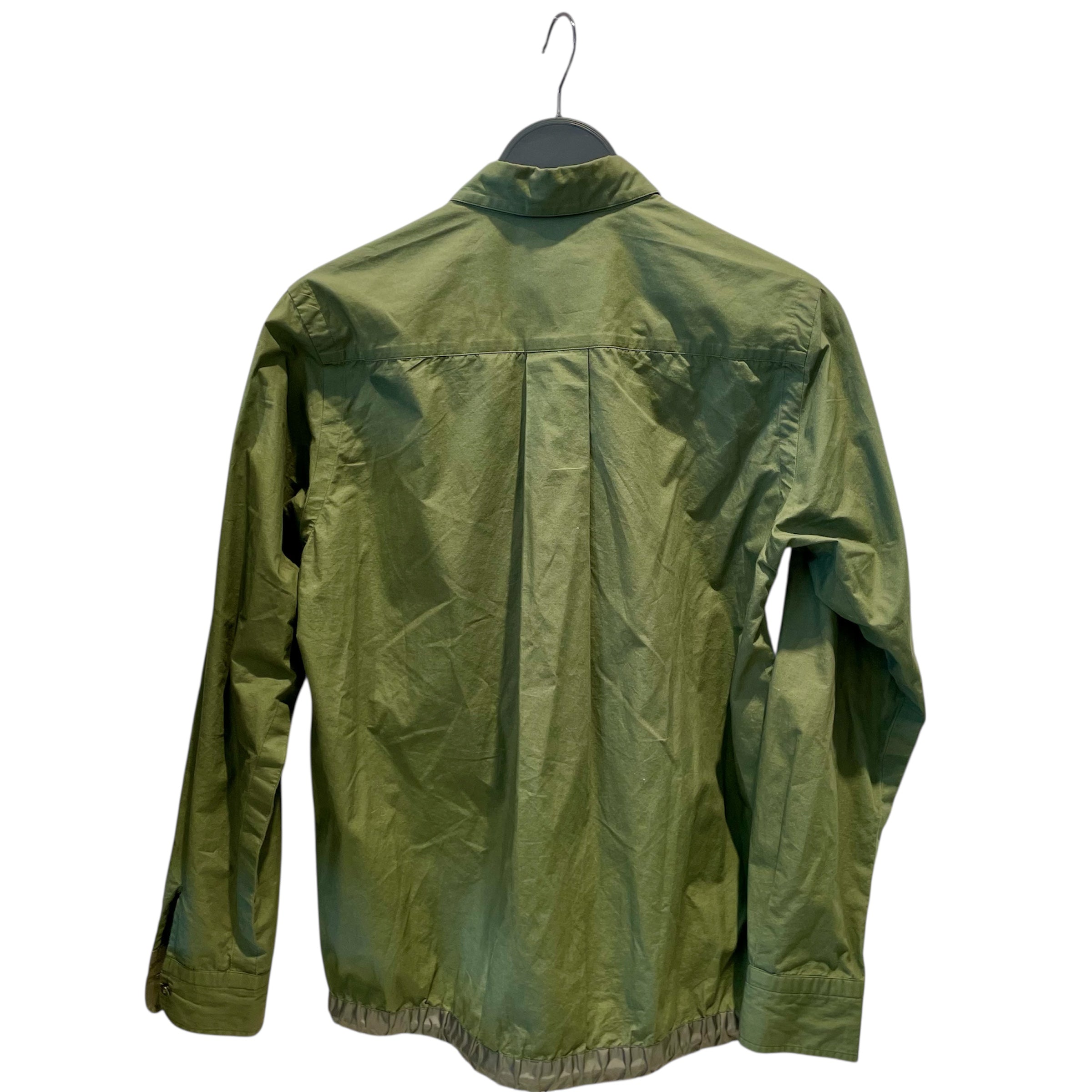 Sacai/Polo Shirt/M/Nylon/GRN/Sacai Drawstring shirt view 2