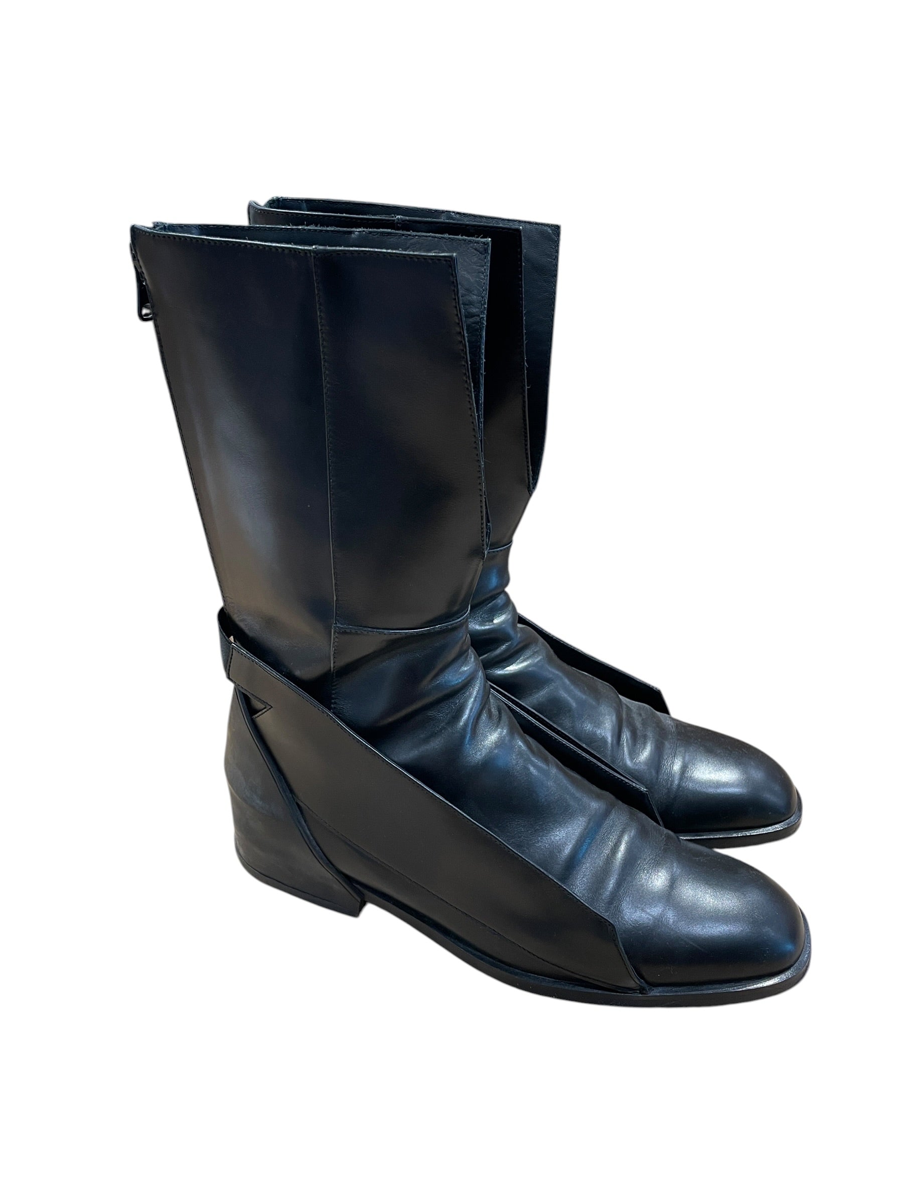 RAF SIMONS/Boots/EU 42/Leather/BLK/Spoiler Boot view 1