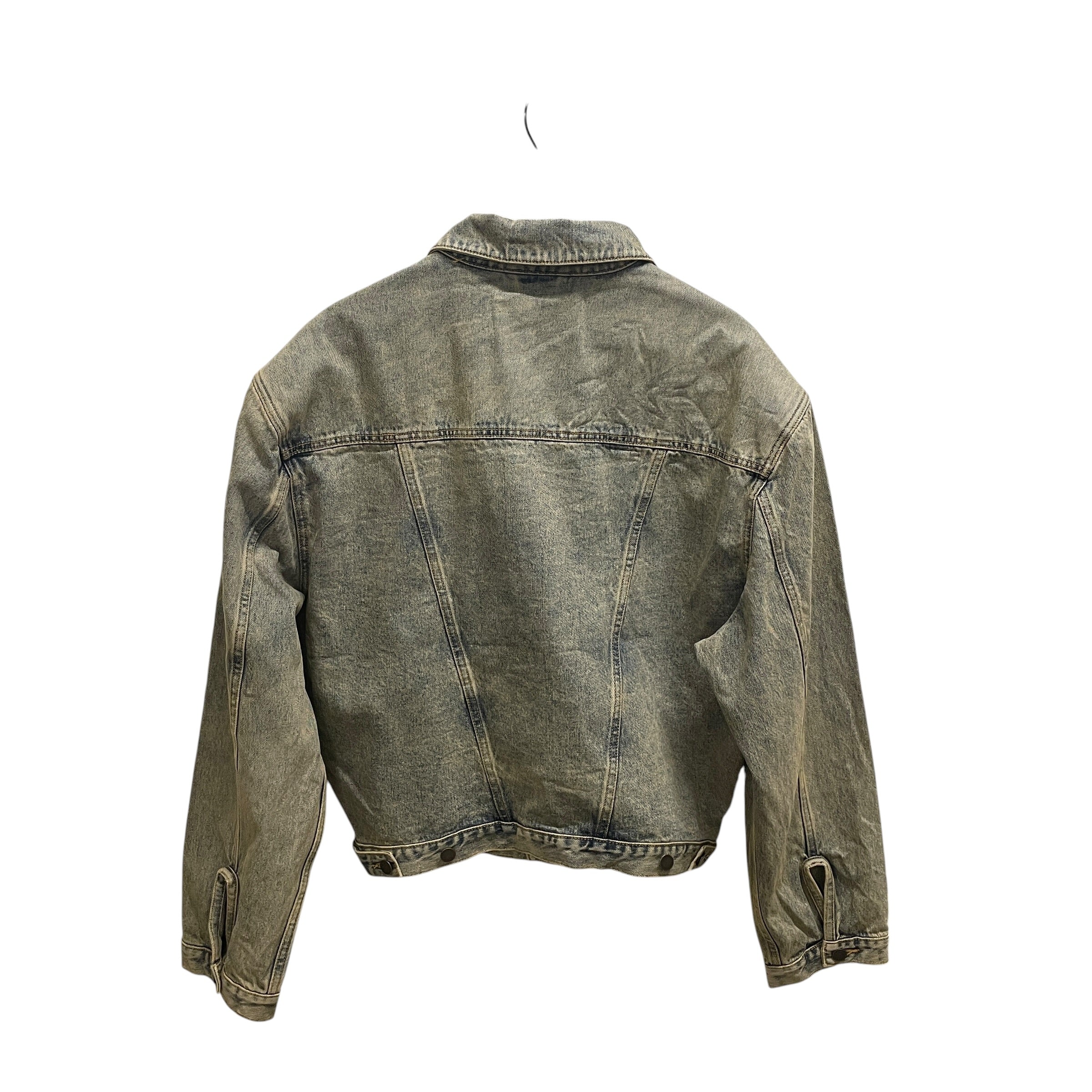 entire studios/Denim Jkt/XL/Denim/BLU/GRN WASHED BUTTON UP view 2