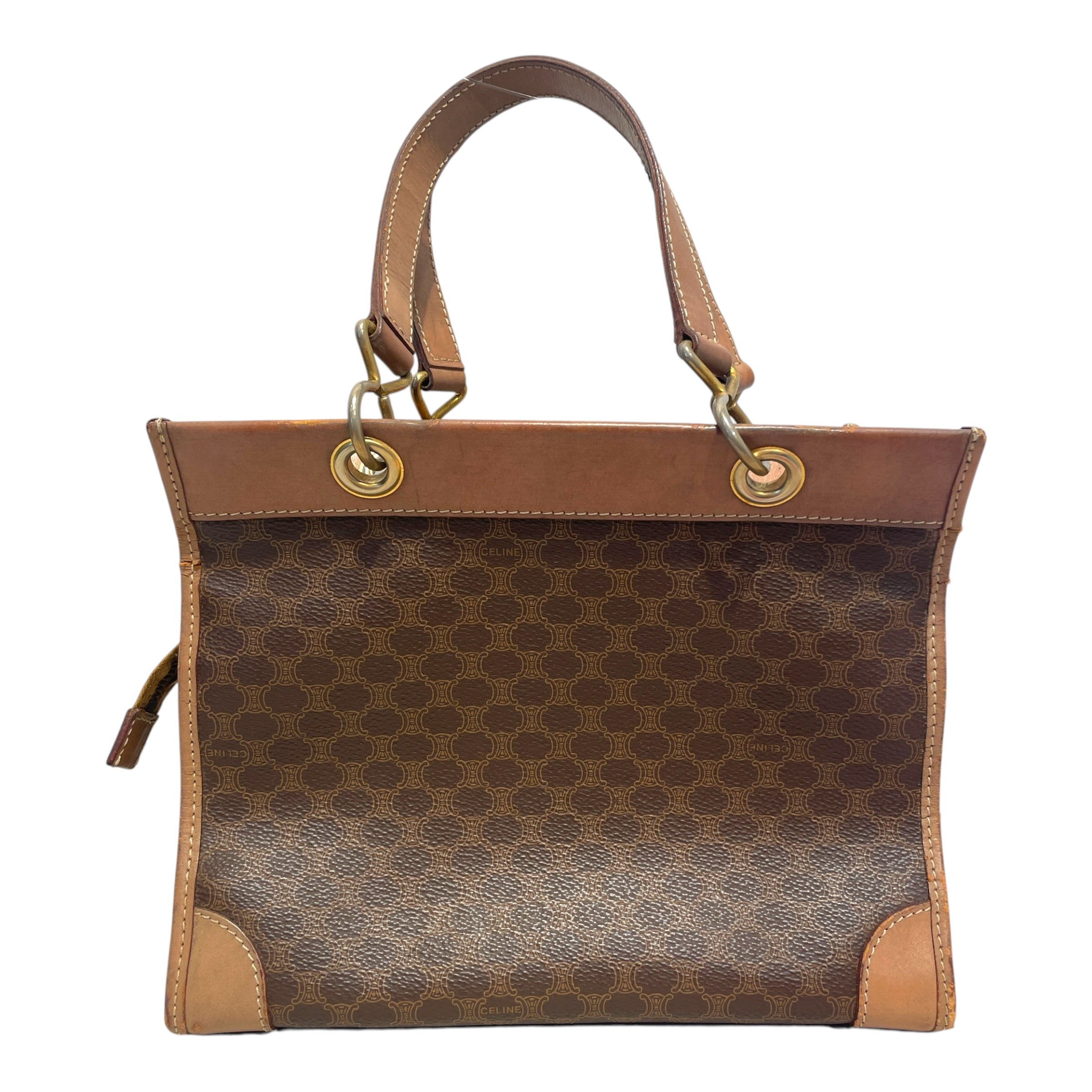 CELINE/Bag/Monogram/Leather/BRW/Monogram Top Handle Bag view 1