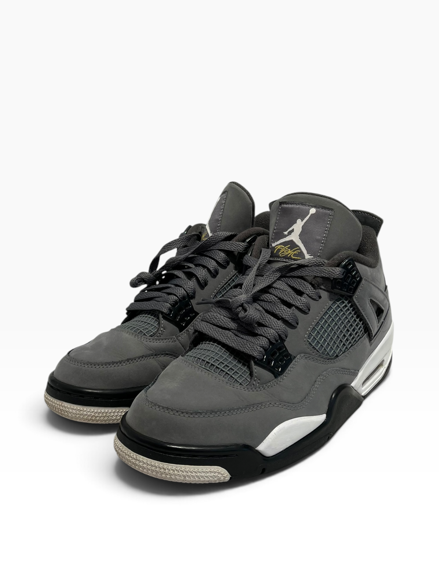NIKE/Hi-Sneakers/US 9/Leather/GRY/retro cool grey 4 view 1