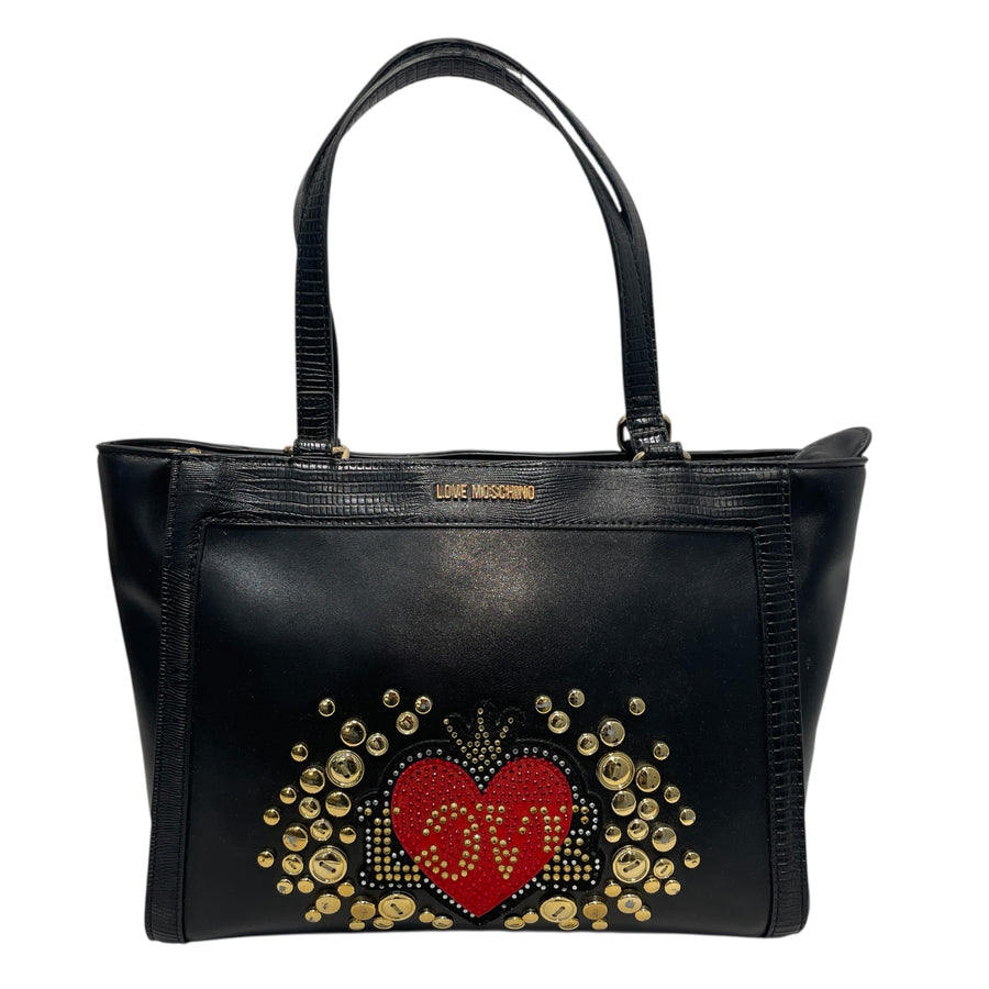 LOVE MOSCHINO/Dress/8/Cotton/BLK/hearts – 2nd STREET USA