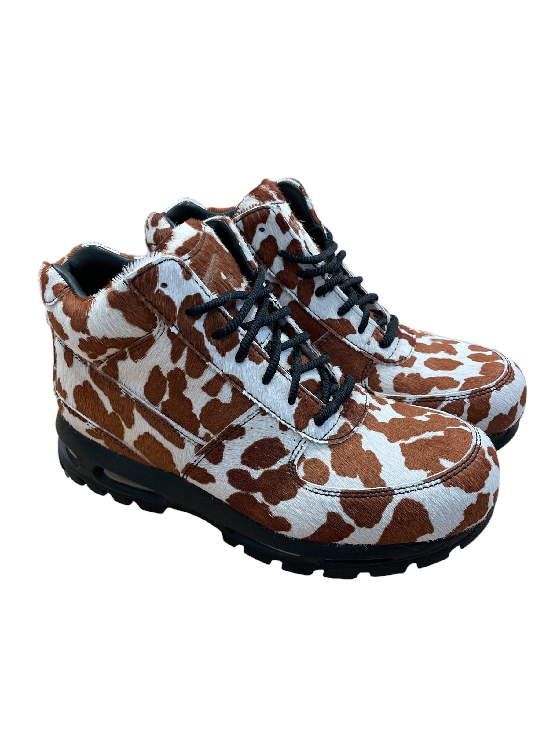 NIKE/Hi-Sneakers/US 11/Animal Pattern/Fur/MLT/Giraffe BLK Laces view 1