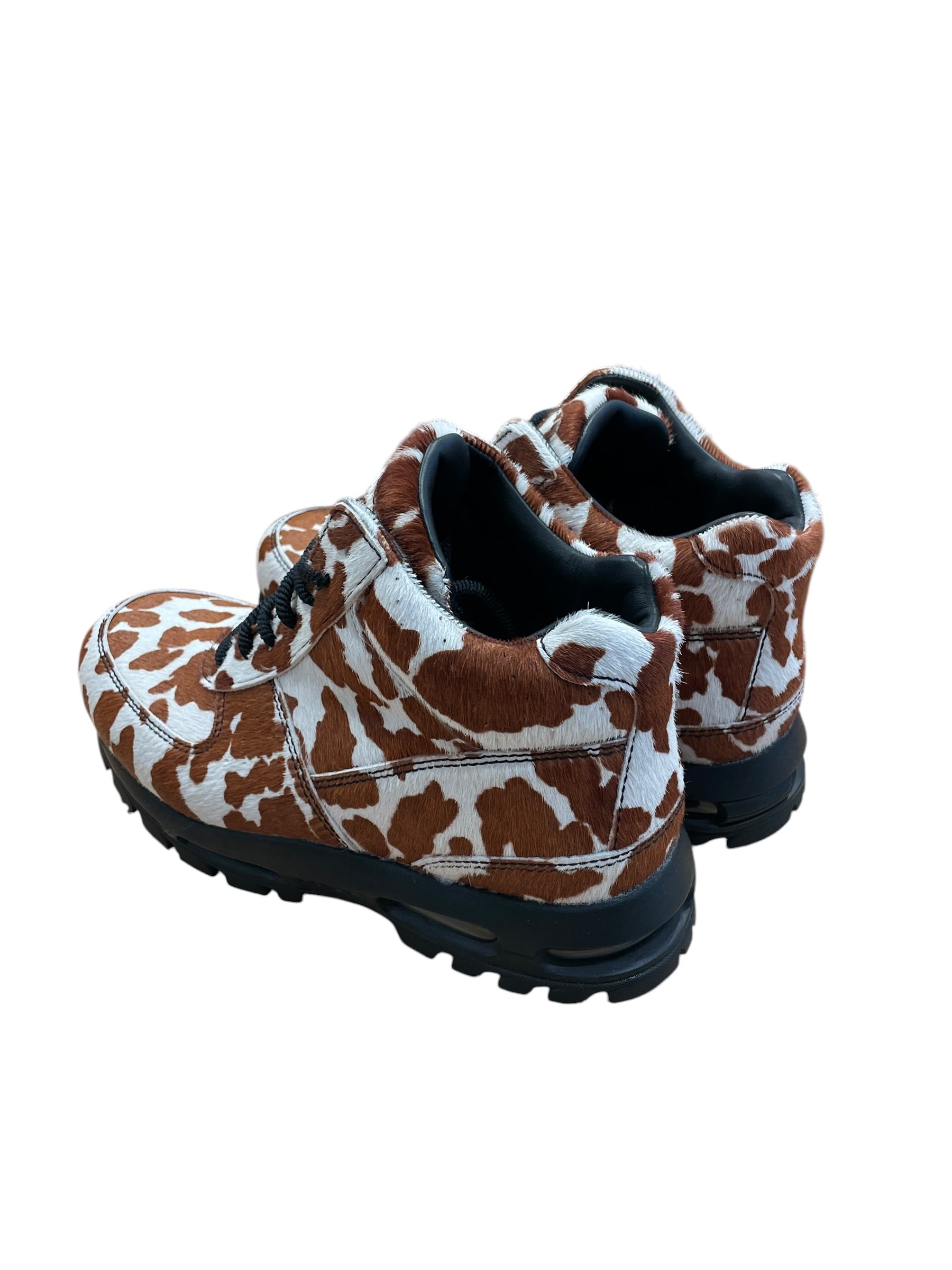 NIKE/Hi-Sneakers/US 11/Animal Pattern/Fur/MLT/Giraffe BLK Laces view 2