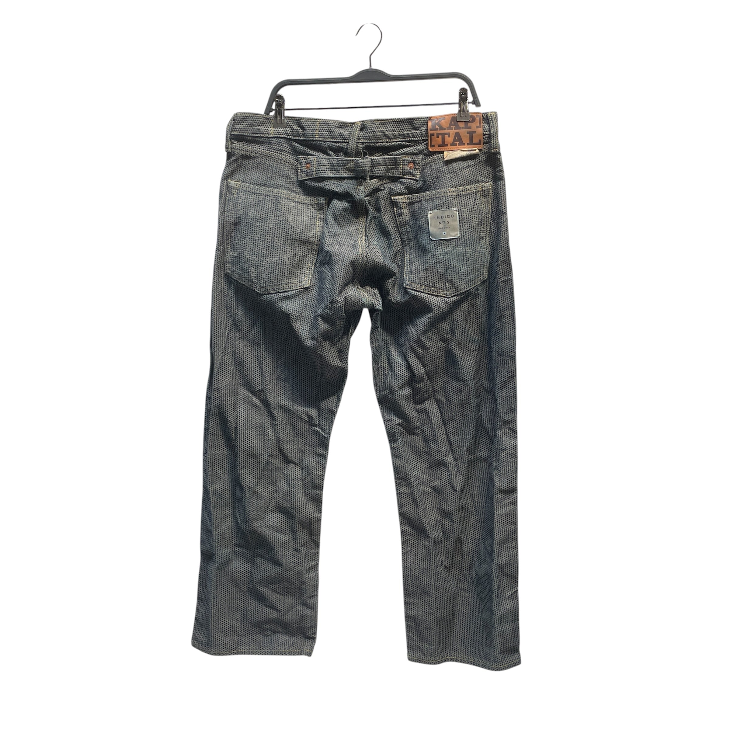 KAPITAL/Pants/38/Denim/NVY/All Over Print/STITCH DENIM view 2