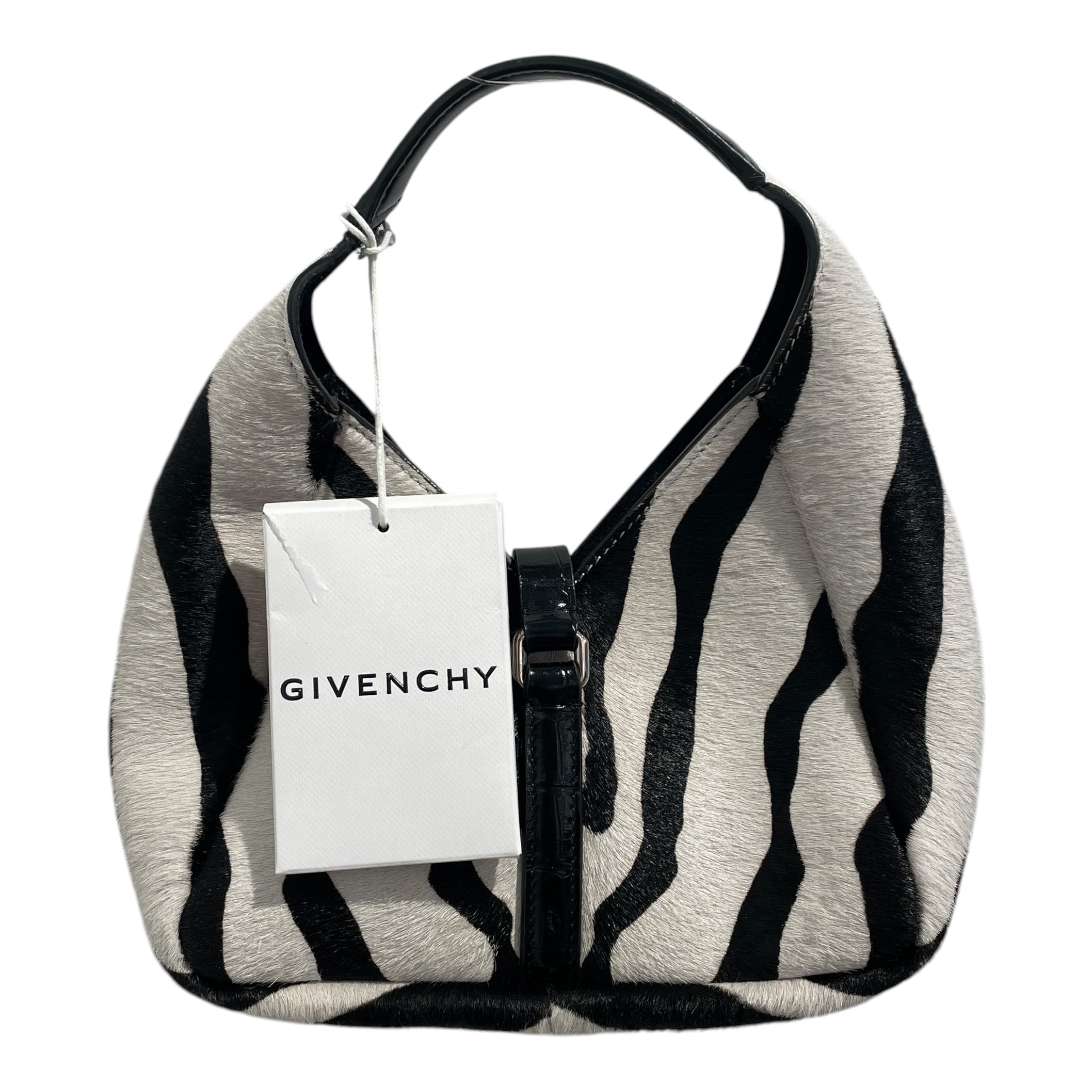 GIVENCHY/Hand Bag/Animal Pattern/Fur/WHT/g lock zebra view 2