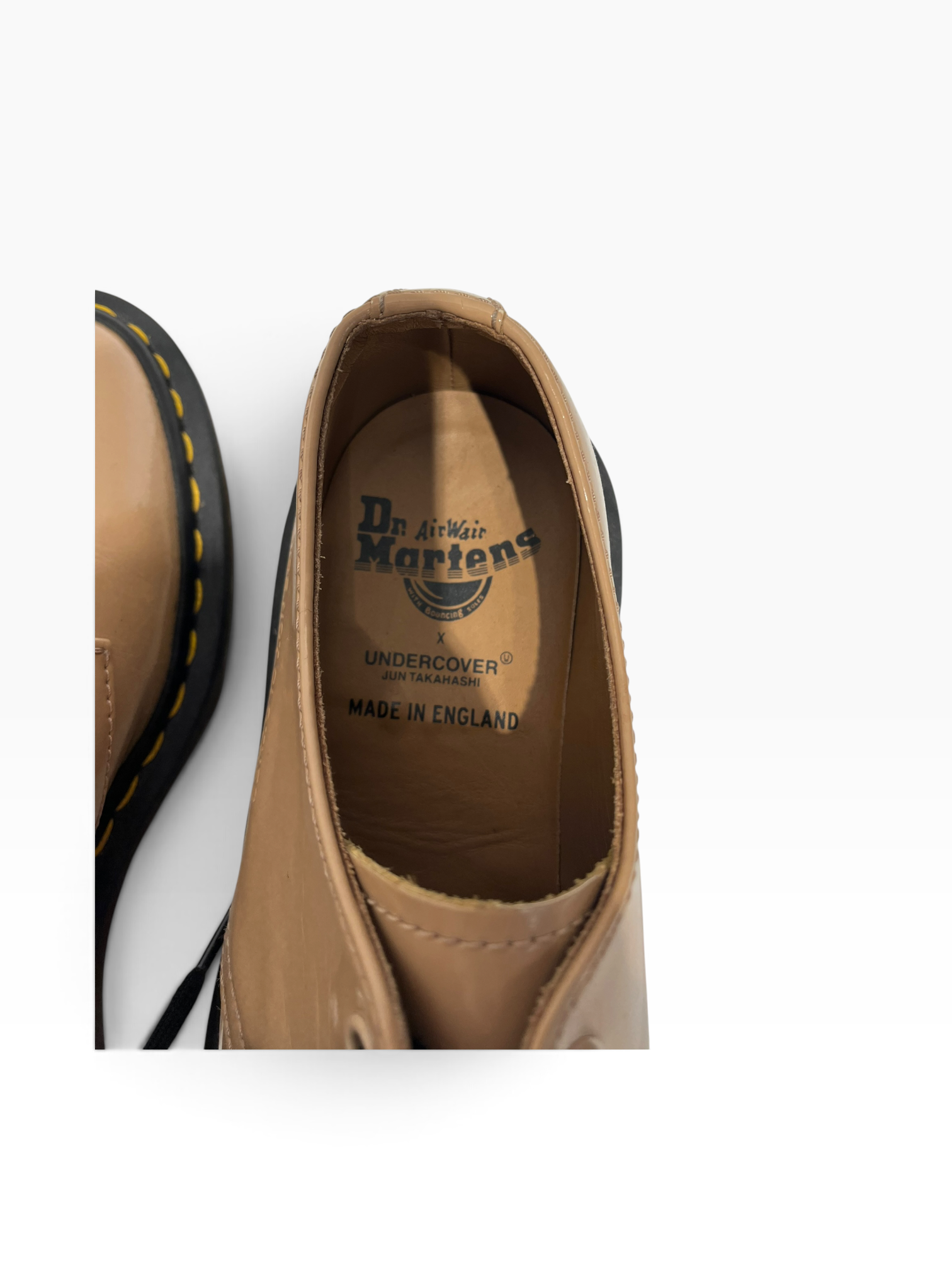 Dr.Martens/Low-Sneakers/US 7.5/Faux Leather/BEG/dr.marten x undercover view 5