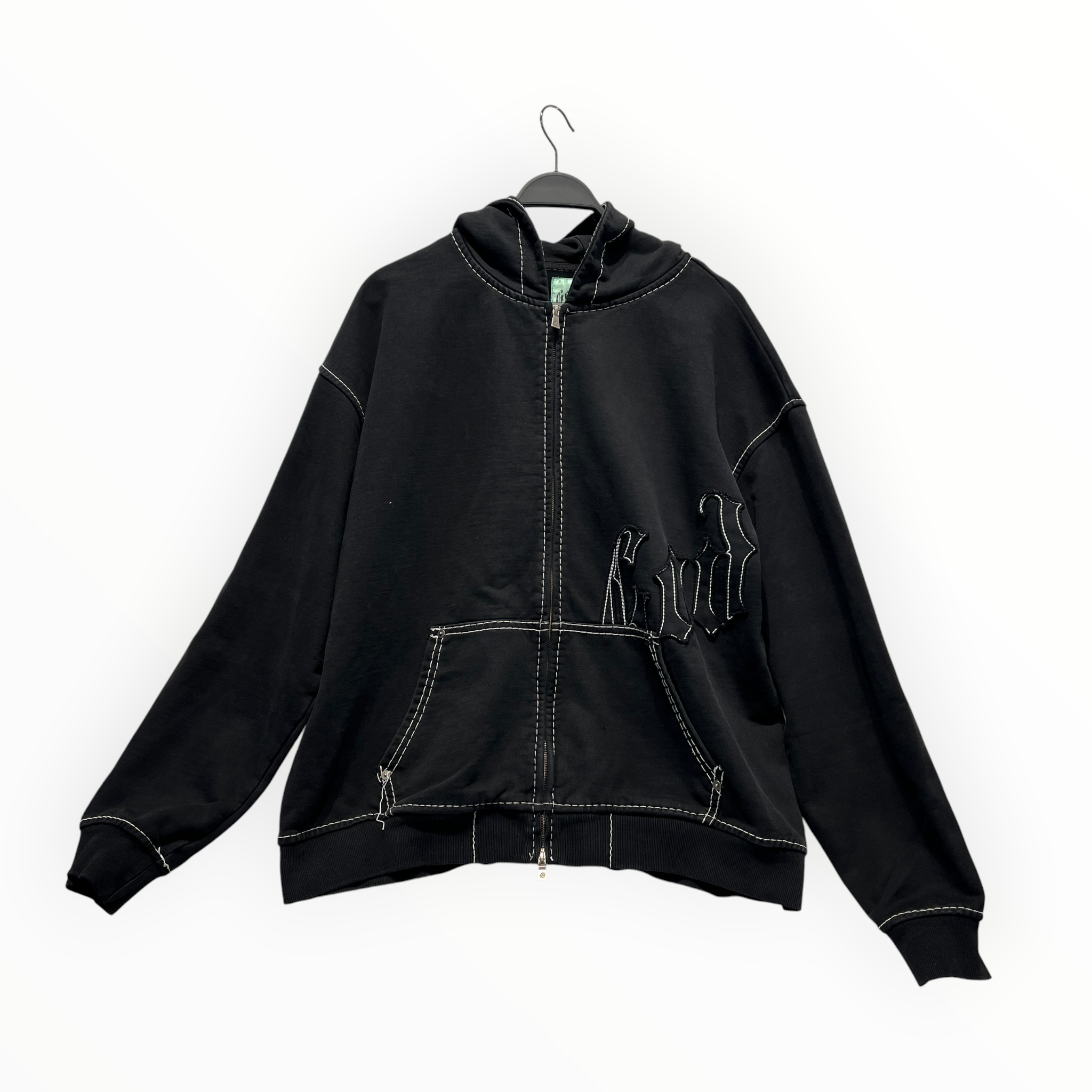GODSPEED NEW YORK/Zip Up Hoodie/XL/Cotton/BLK/O.G logo Hoodie view 1