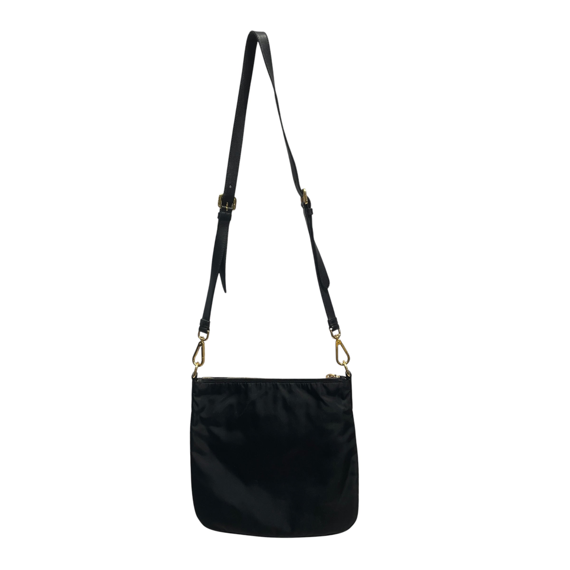 PRADA/Cross Body Bag/Nylon/BLK/TESSUTO GOLD ACCENT view 2