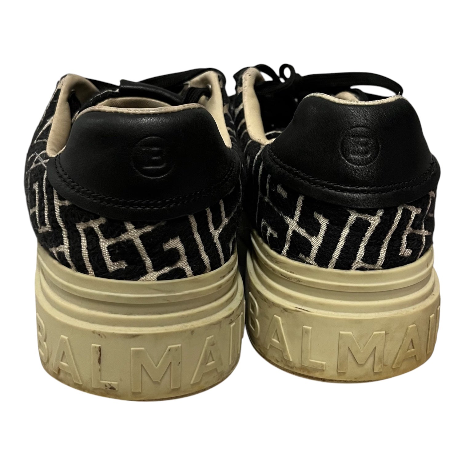 BALMAIN/Low-Sneakers/US 10/BLK/b court view 5
