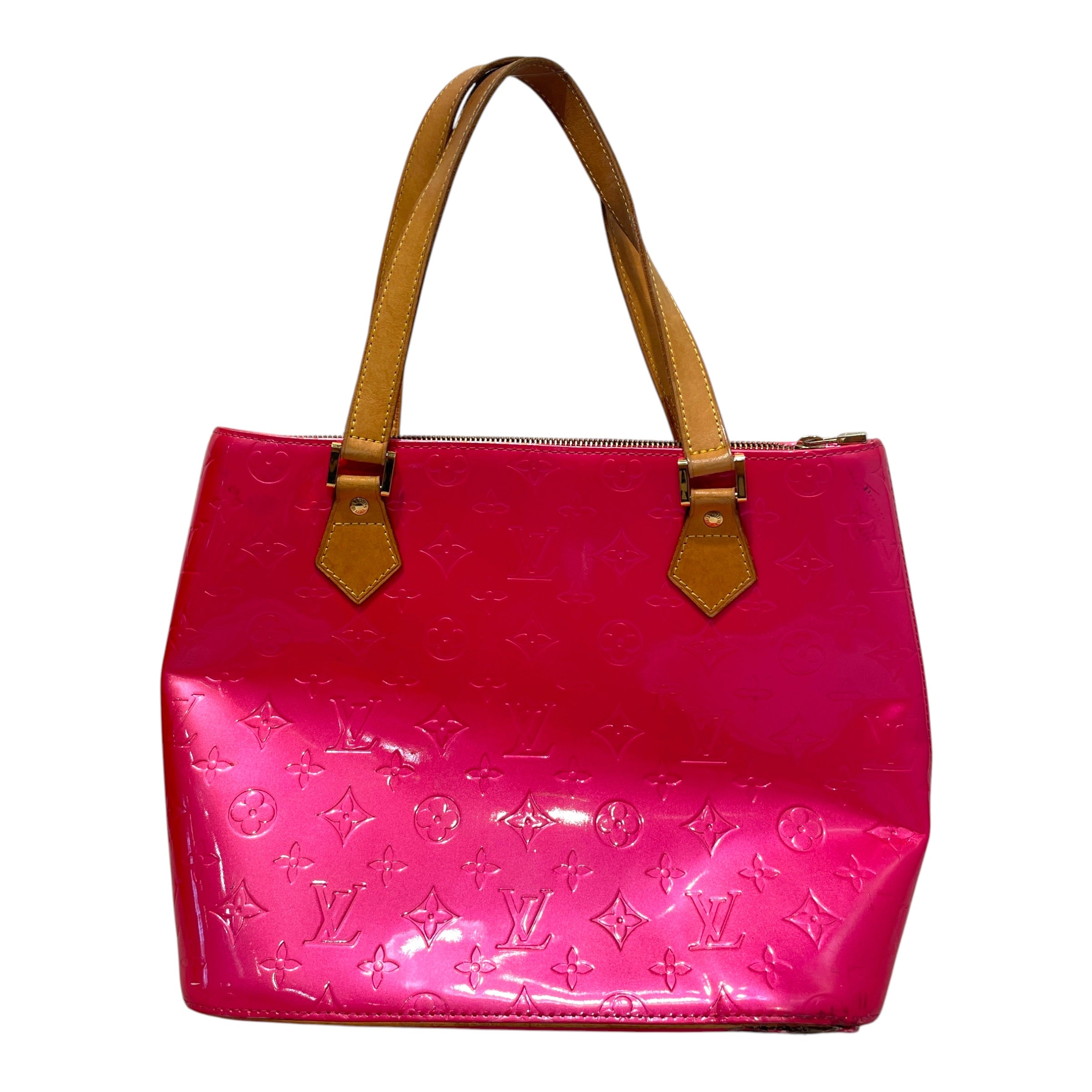 LOUIS VUITTON/Tote Bag/Monogram/Leather/WHT/Vernis Huston Tote view 3