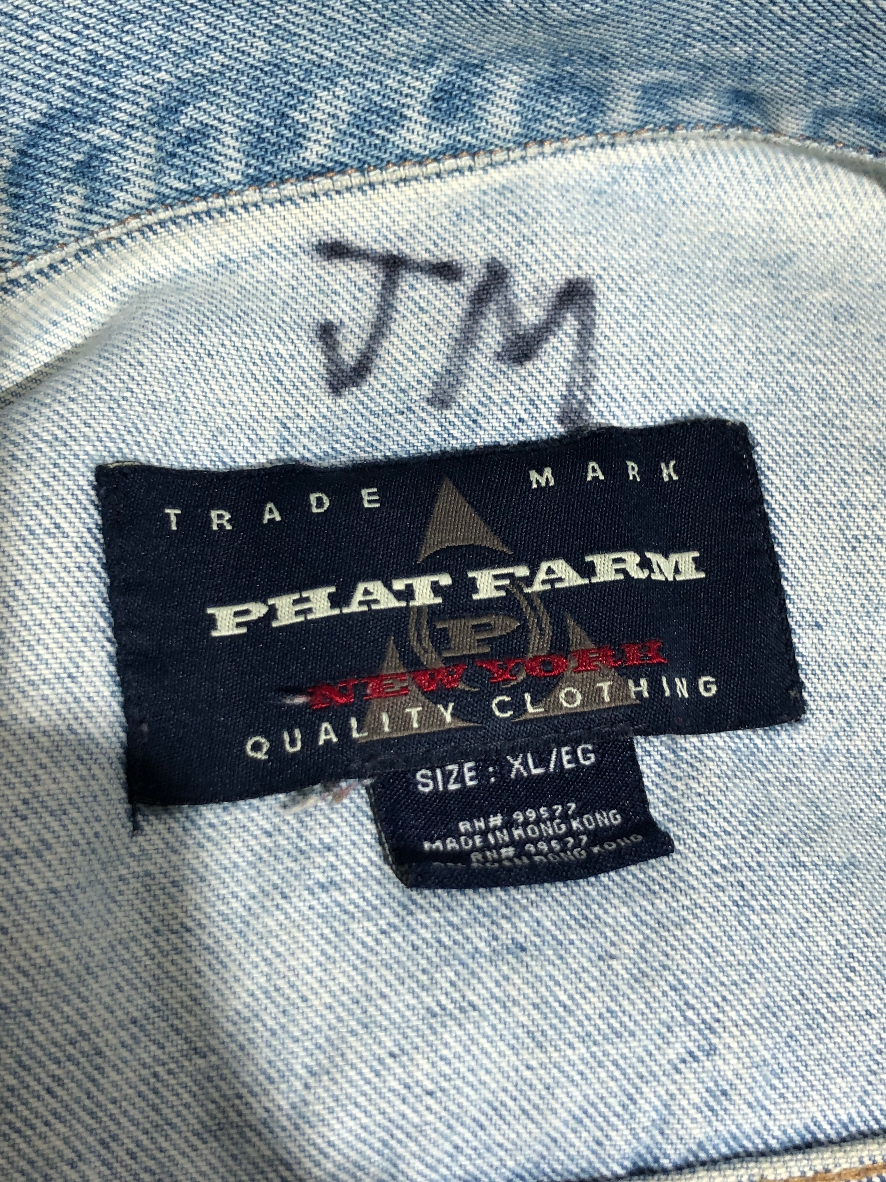 PHAT FARM/Denim Jkt/XL/Denim/IDG/Double Breasted/Light Wash view 3