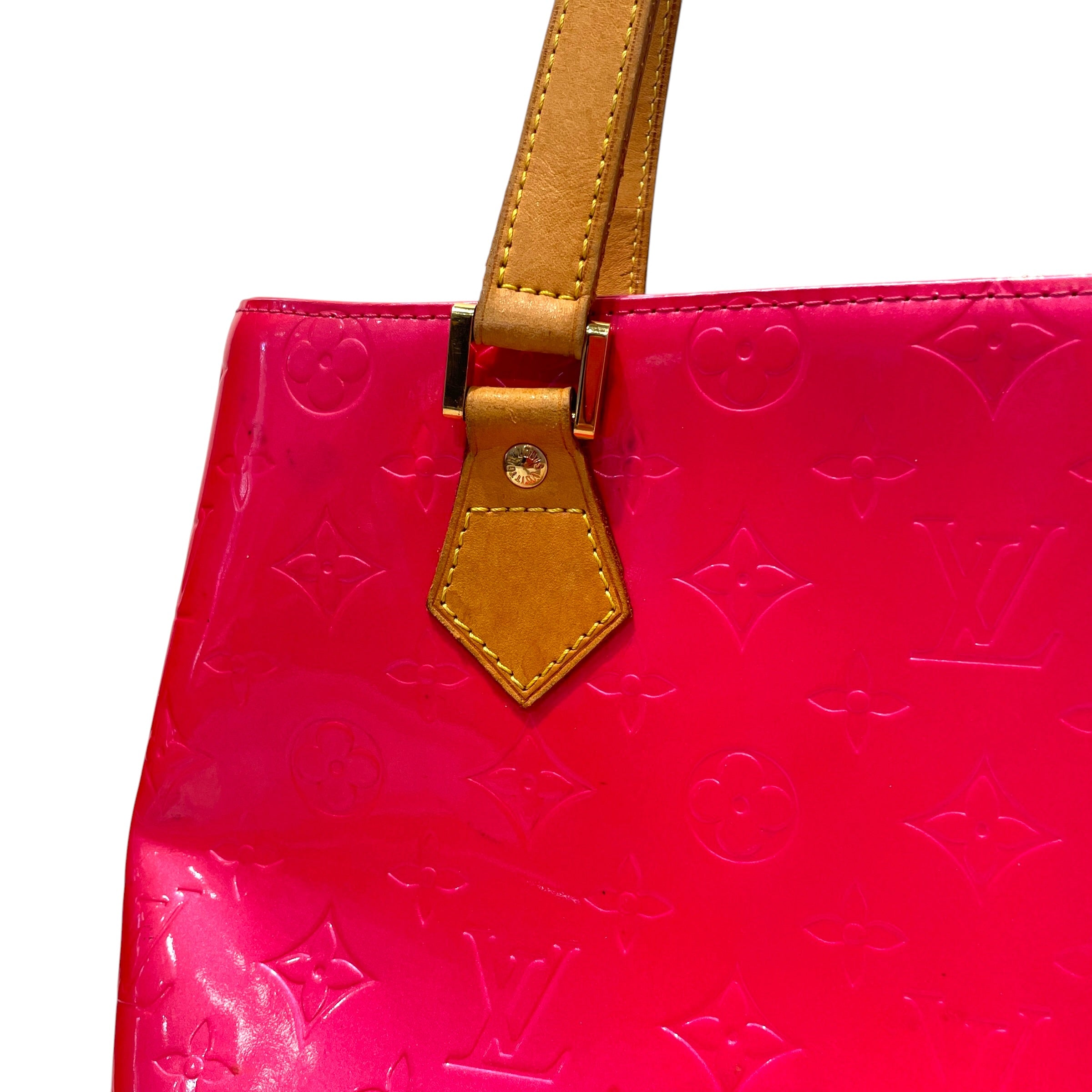 LOUIS VUITTON/Tote Bag/Monogram/Leather/WHT/Vernis Huston Tote view 4
