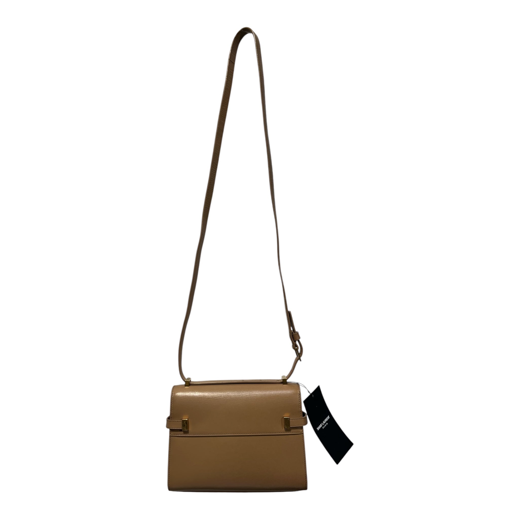 SAINT LAURENT/Cross Body Bag/Leather/BEG/Manhattan Mini Bag view 1