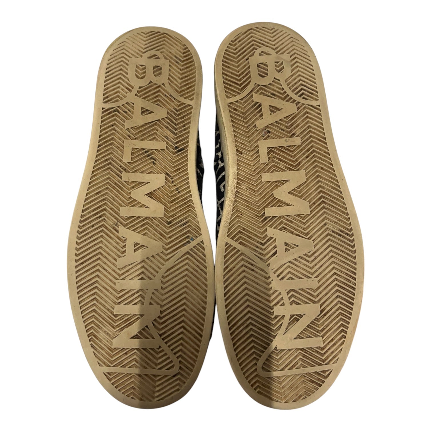 BALMAIN/Low-Sneakers/US 10/BLK/b court view 4