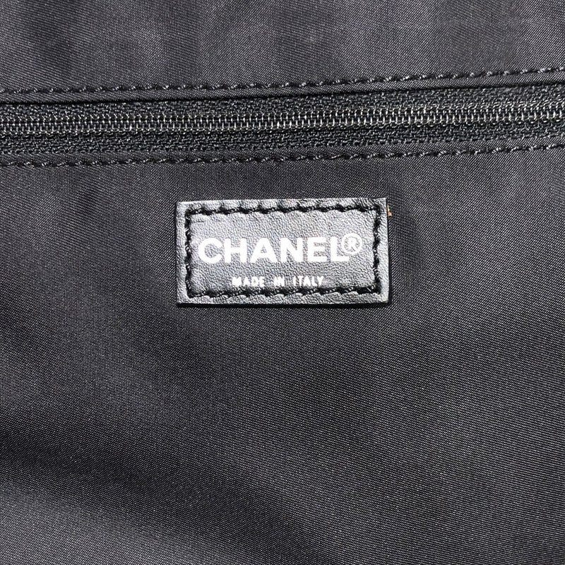 CHANEL/Luggage/All Over Print/Nylon/BLK/