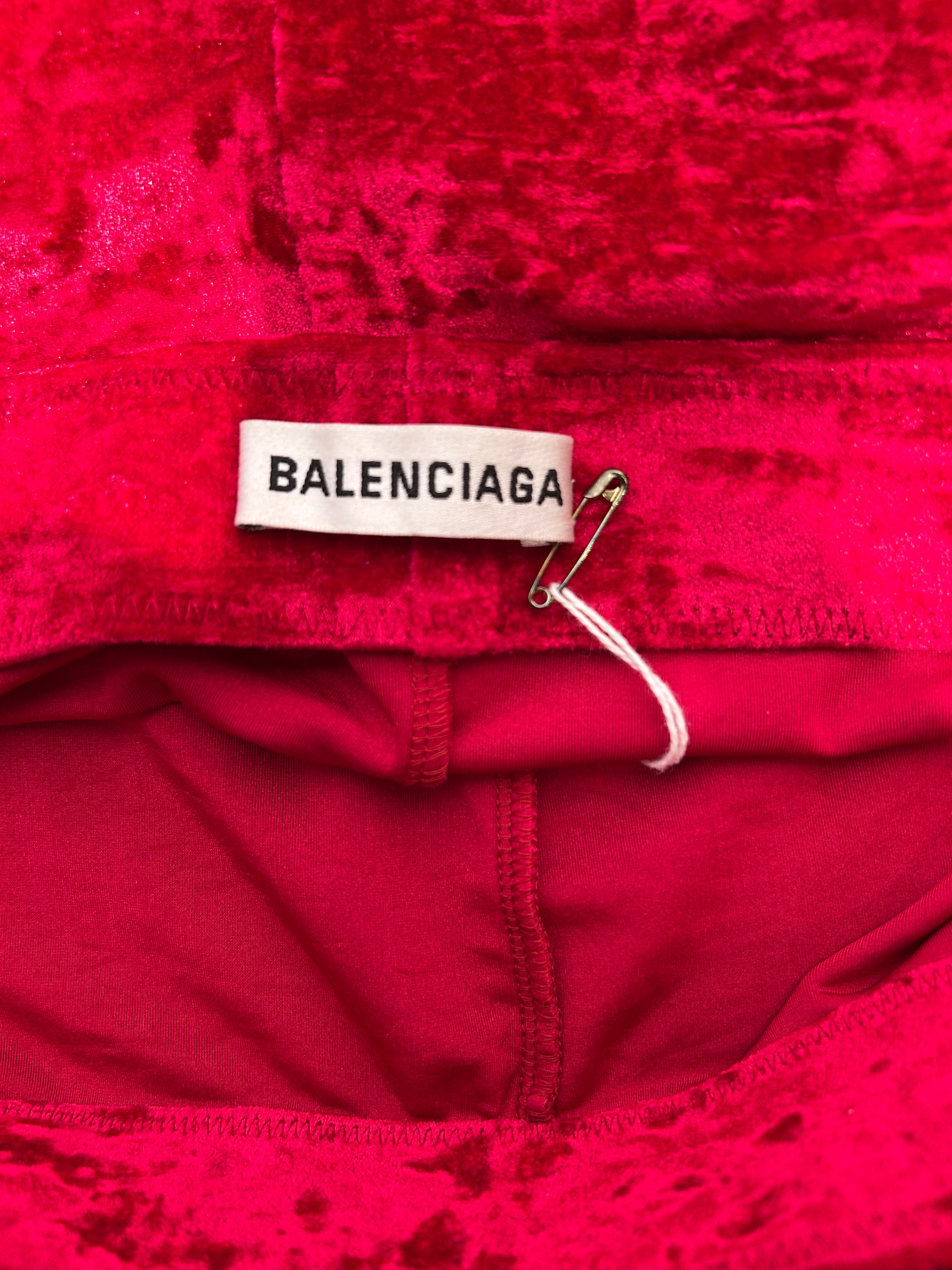 BALENCIAGA/LS Dress/36/Suede/RED/CYCLING MINI DRESS view 4