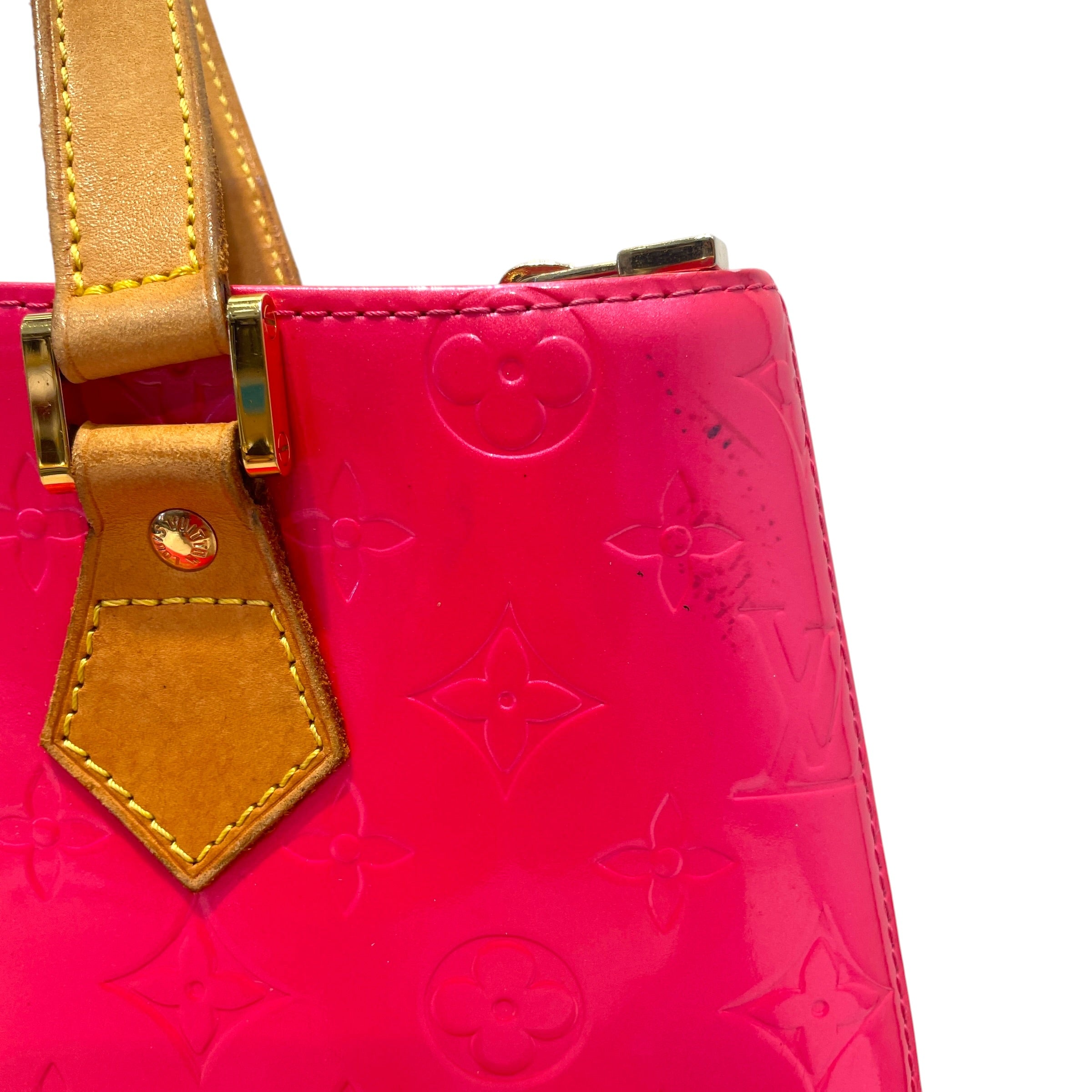 LOUIS VUITTON/Tote Bag/Monogram/Leather/WHT/Vernis Huston Tote view 5